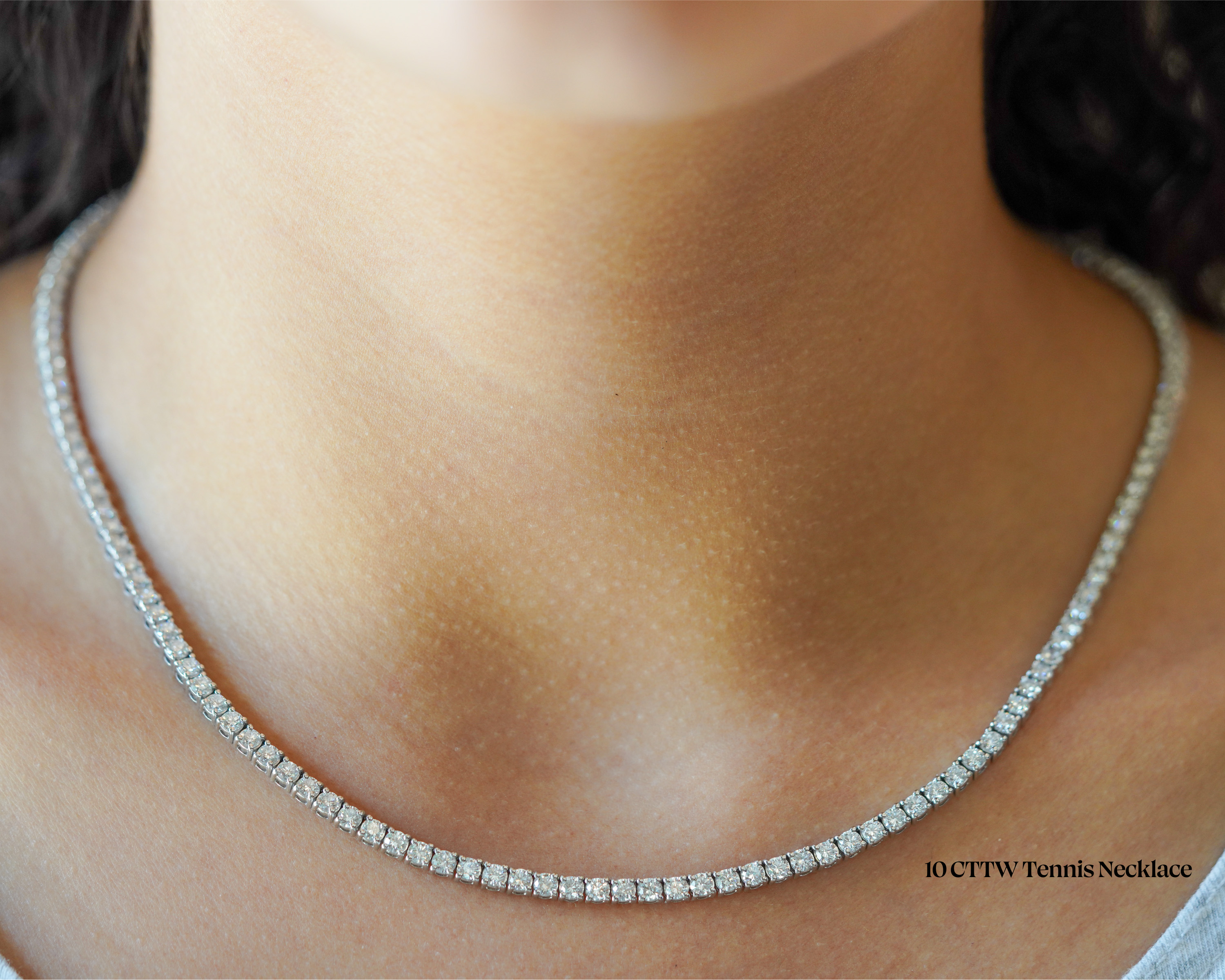 M & Co. Diamond Tennis Necklace