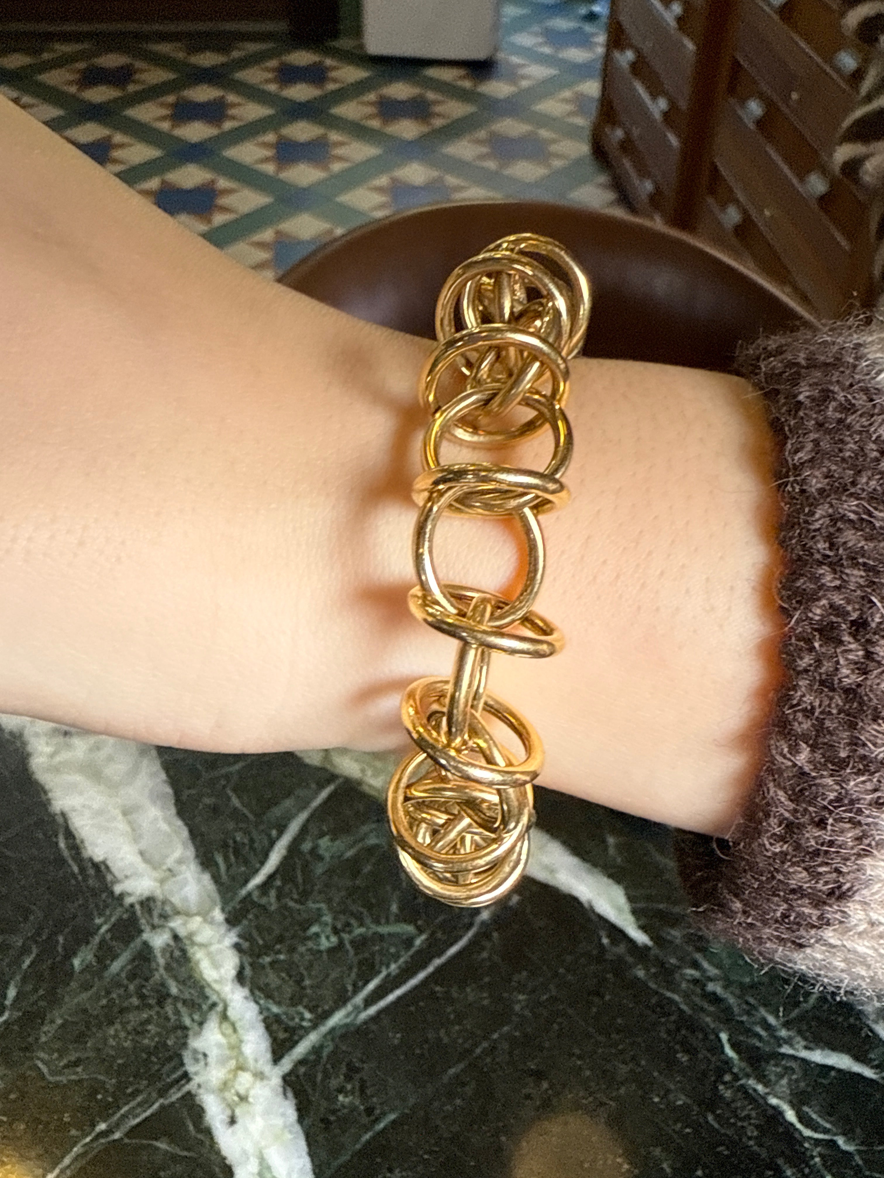 Paloma Picasso 18k YG Interlocking Bracelet