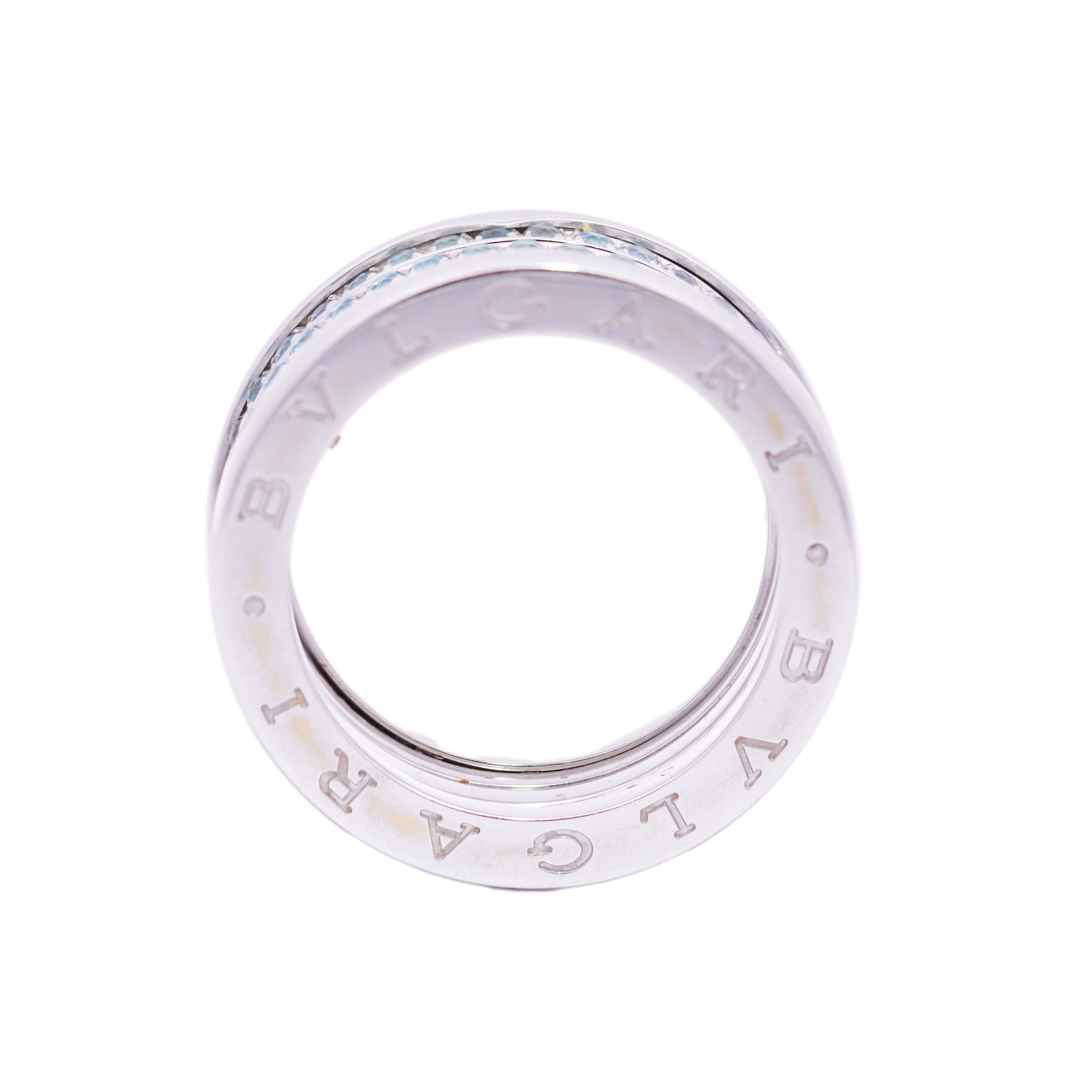 Bulgari Topaz B.Zero 18k White Gold Ring Size 8 15.7gr