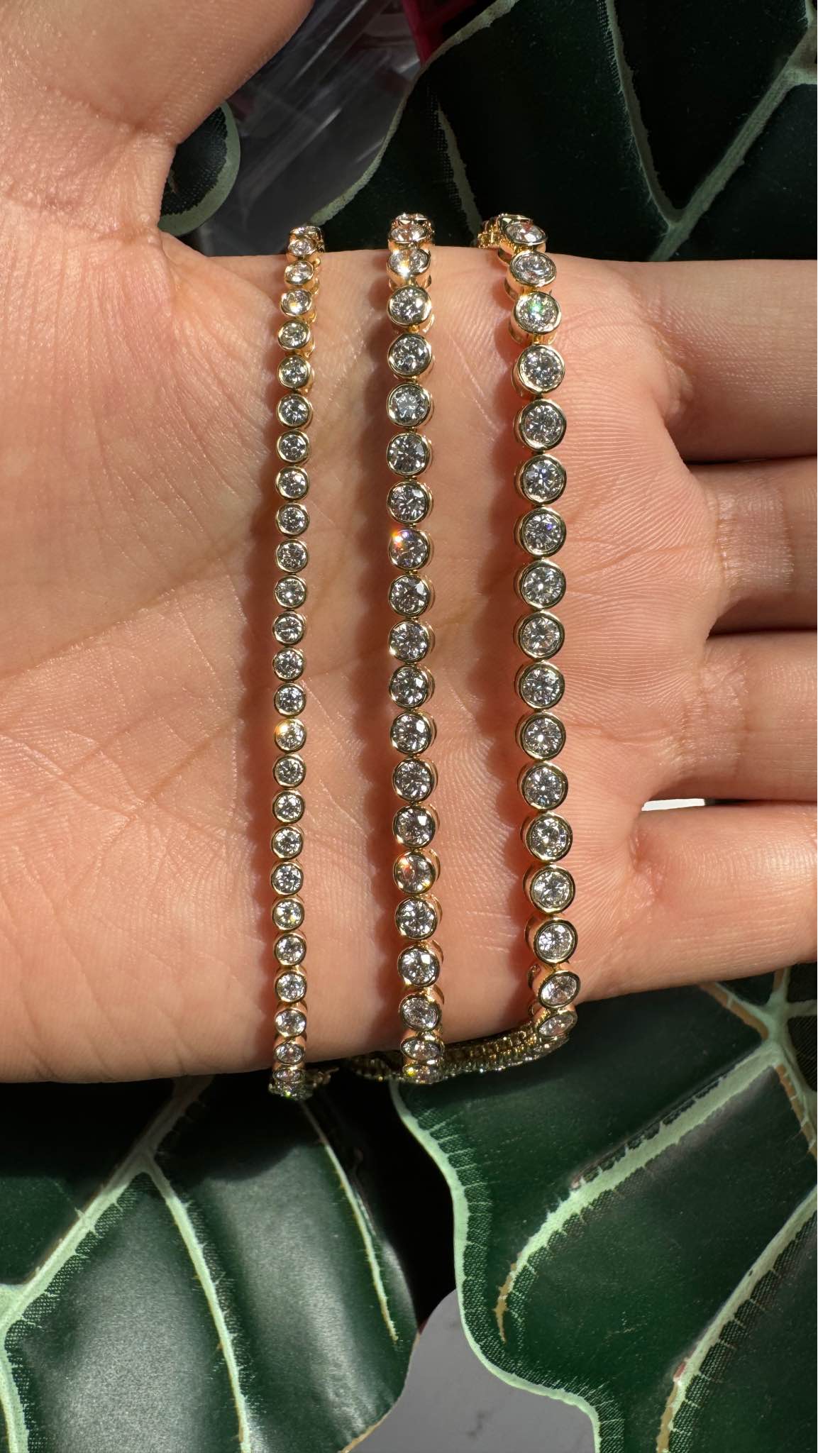 Round Bezel Lab Grown Diamond Bracelet