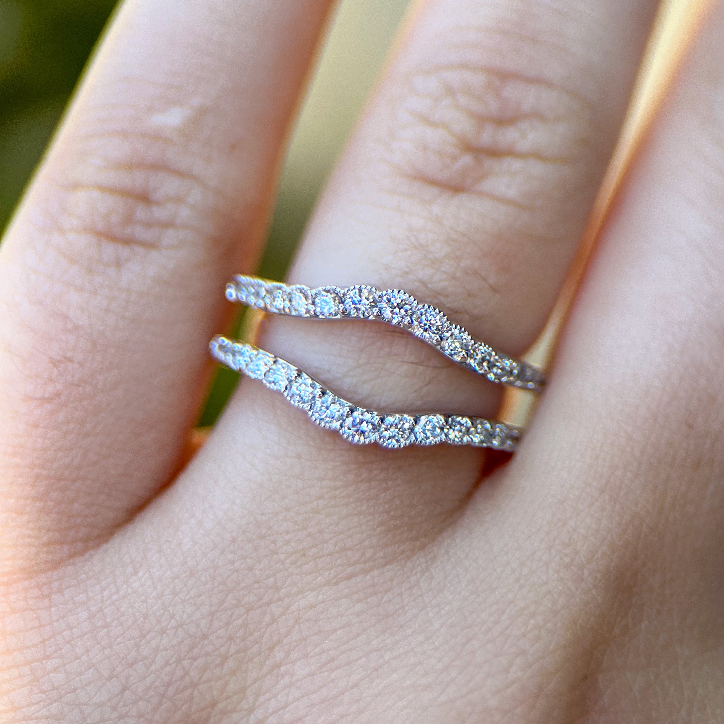 Lab Grown Diamond Milgrain Bezel Jacket Band