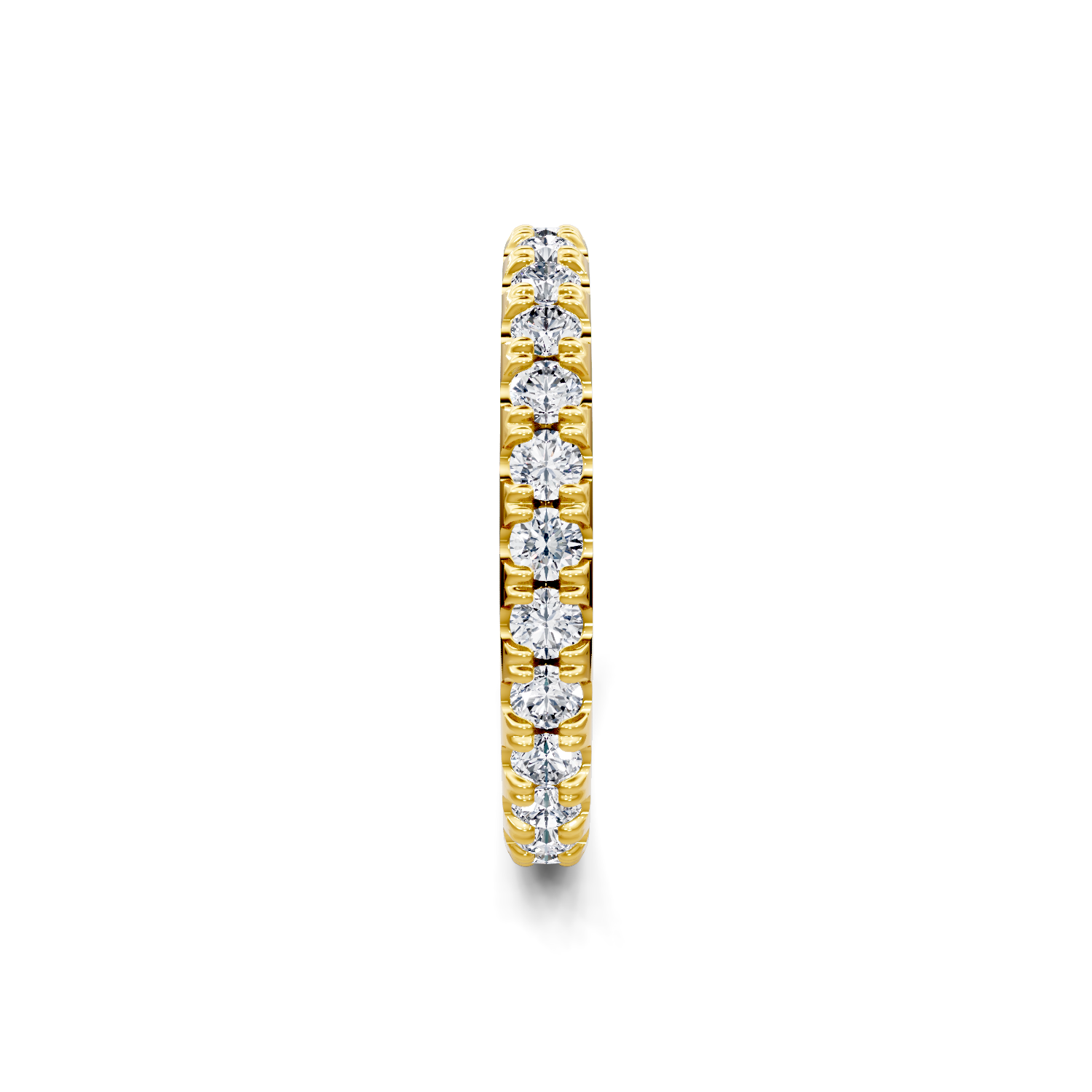 M & Co. Yellow Gold Pavé Lab Diamond Full Eternity Band