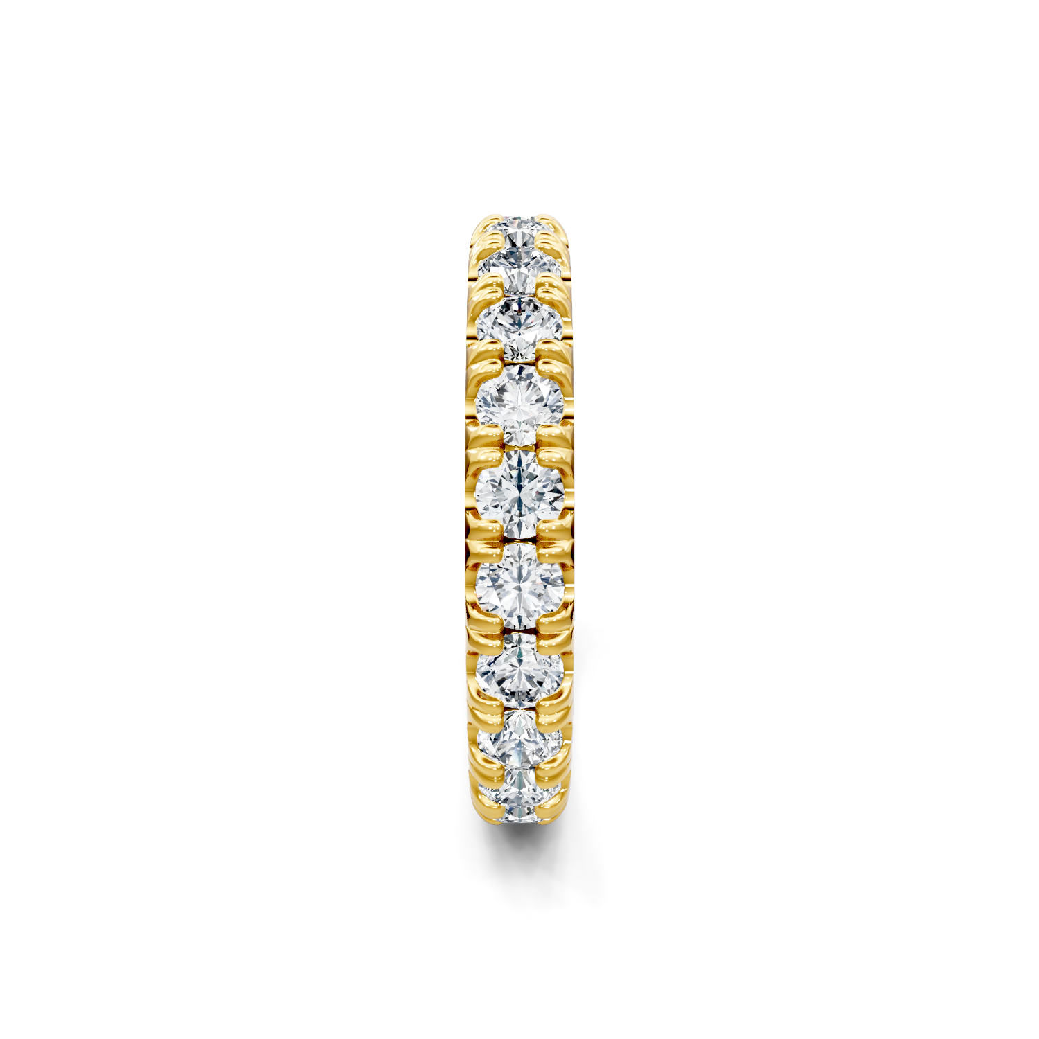 M & Co. Yellow Gold Pavé Lab Diamond Full Eternity Band