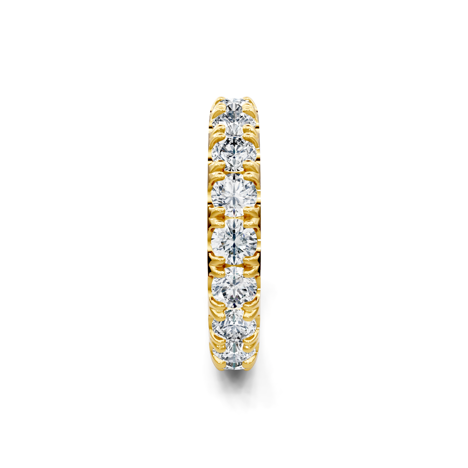 M & Co. Yellow Gold Pavé Lab Diamond Full Eternity Band