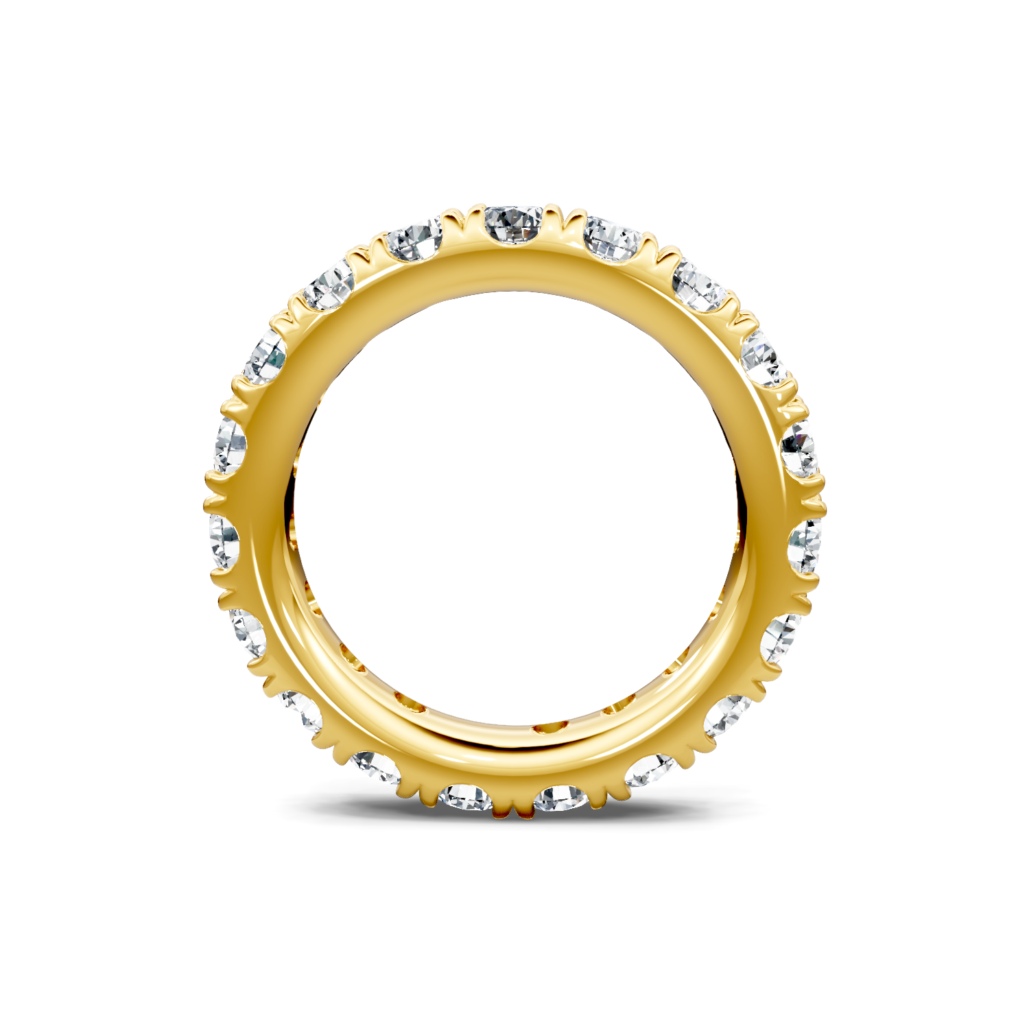 M & Co. Yellow Gold Pavé Lab Diamond Full Eternity Band