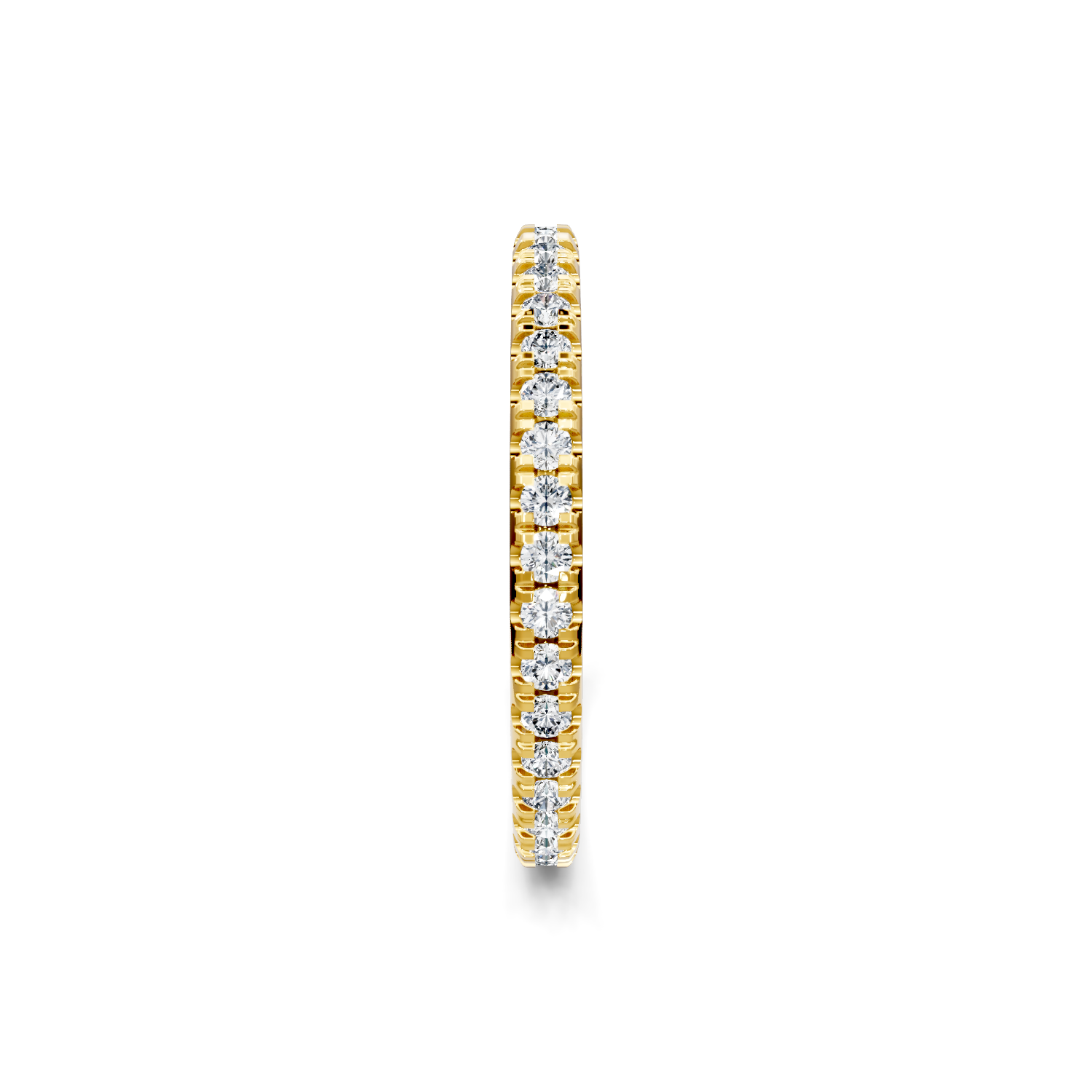 M & Co. Yellow Gold Pavé Lab Diamond Full Eternity Band