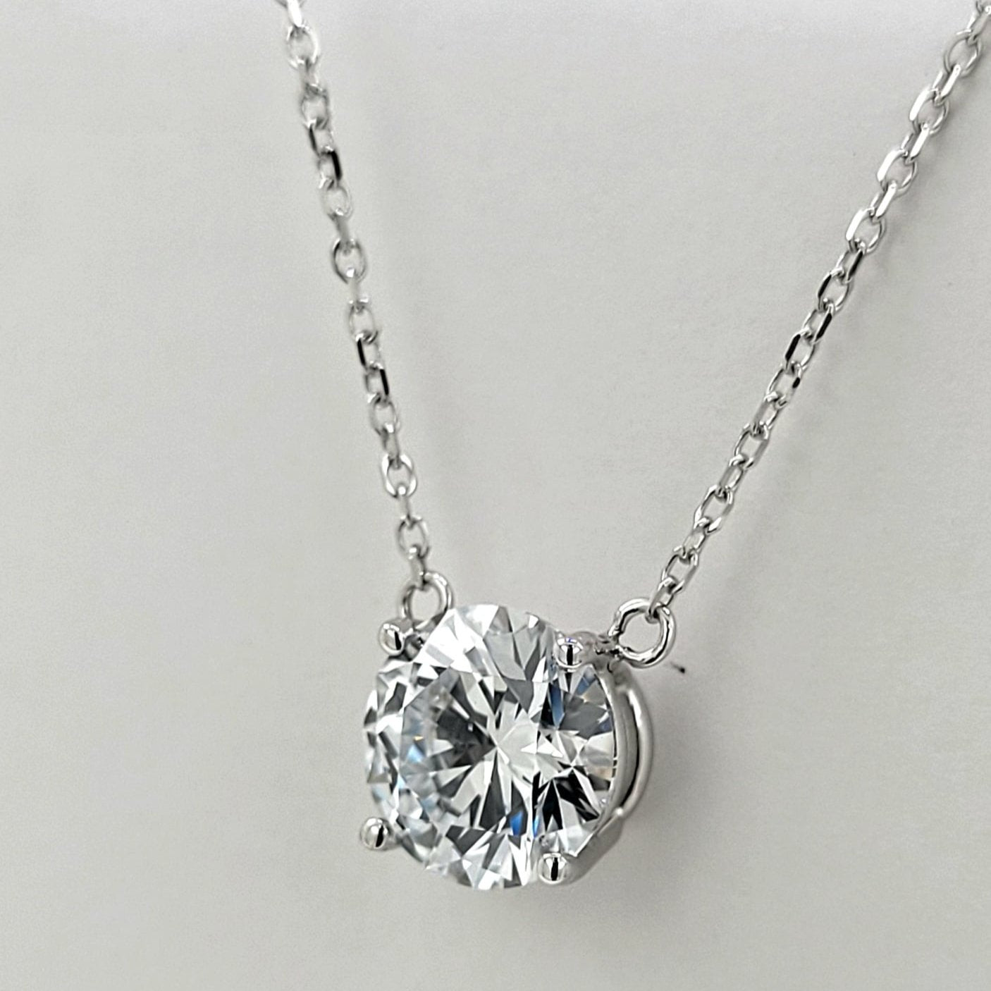 M & Co. Bezel & Prong Diamond Pendant Necklace,