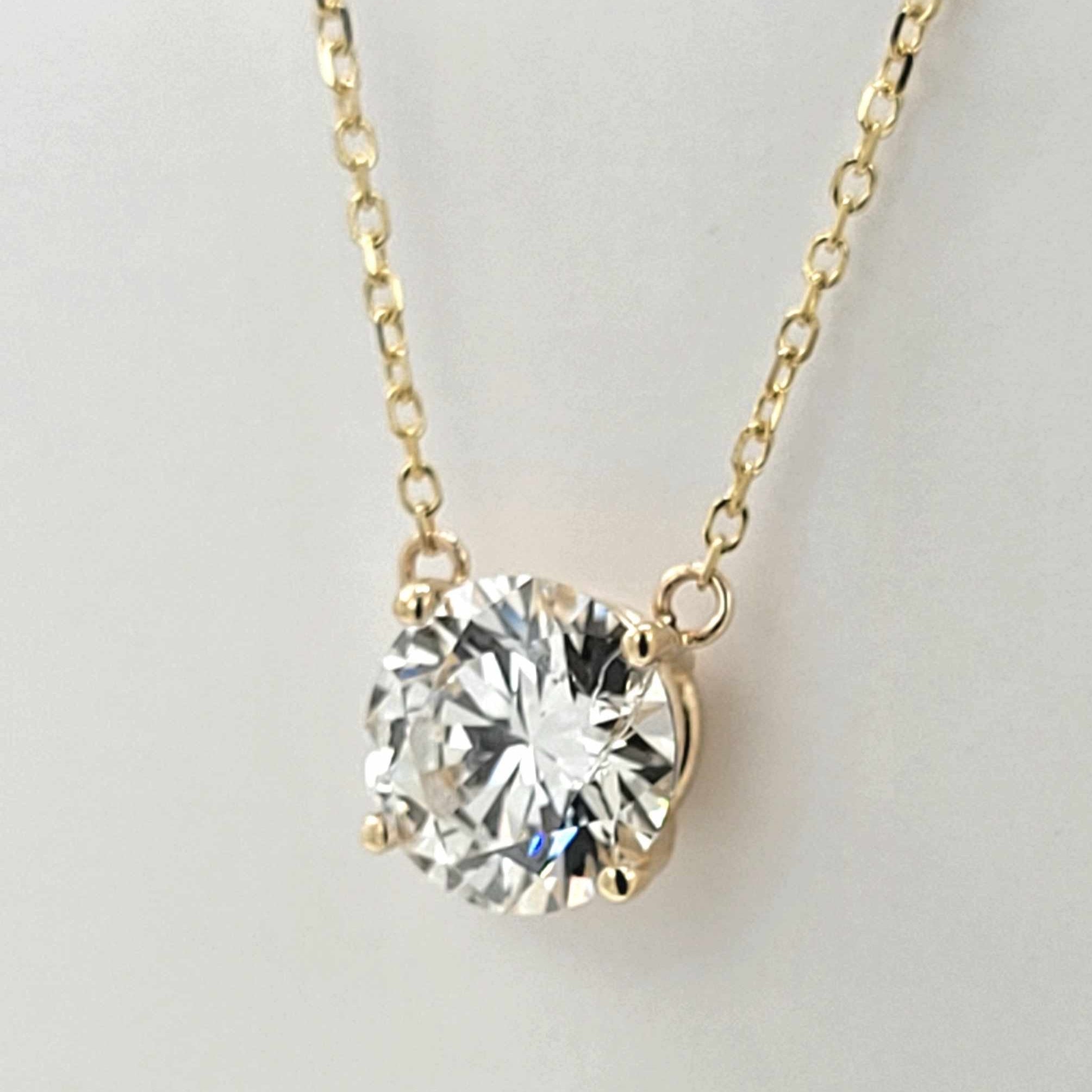 M & Co. Bezel & Prong Diamond Pendant Necklace,