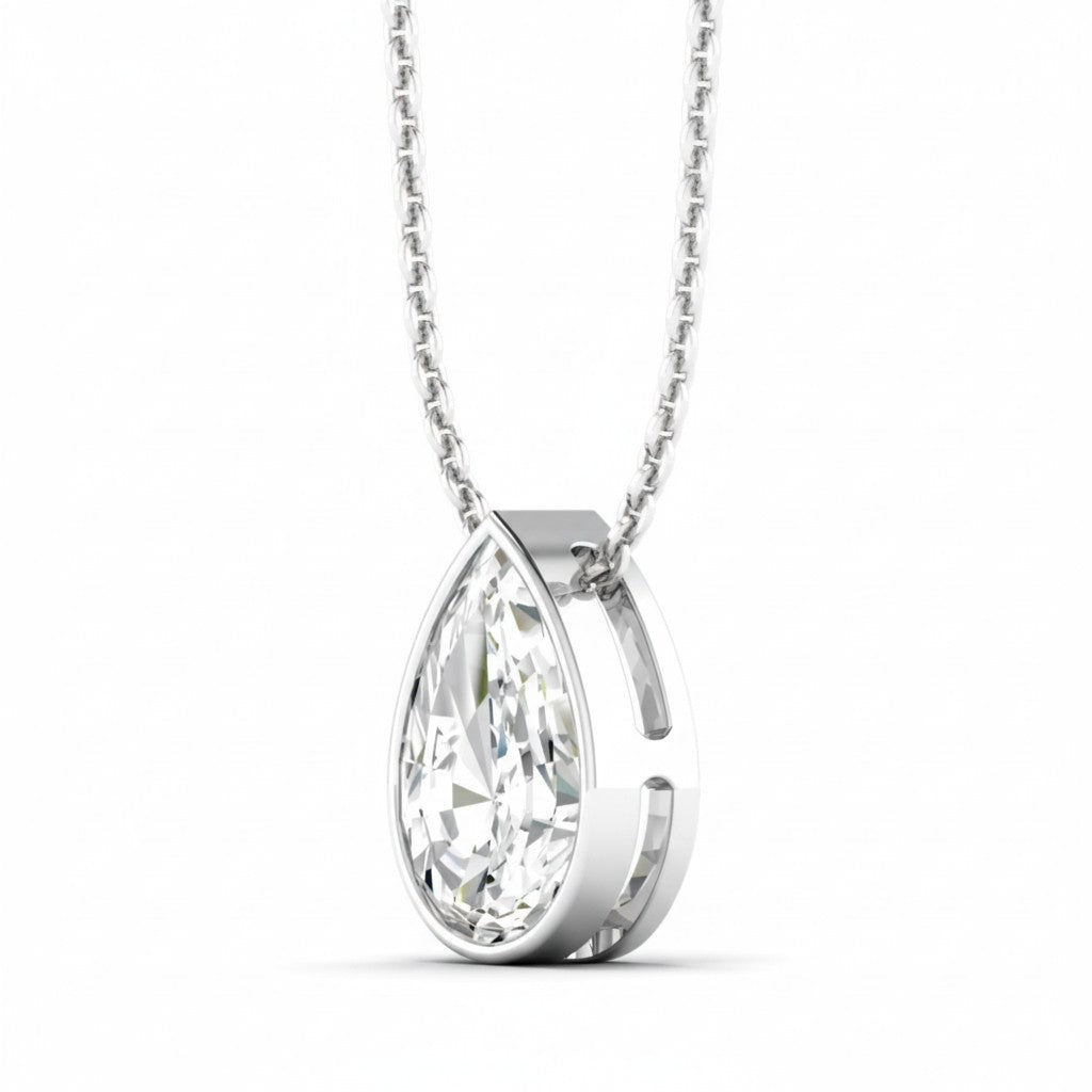 Pear-Shape Lab Diamond Pendant