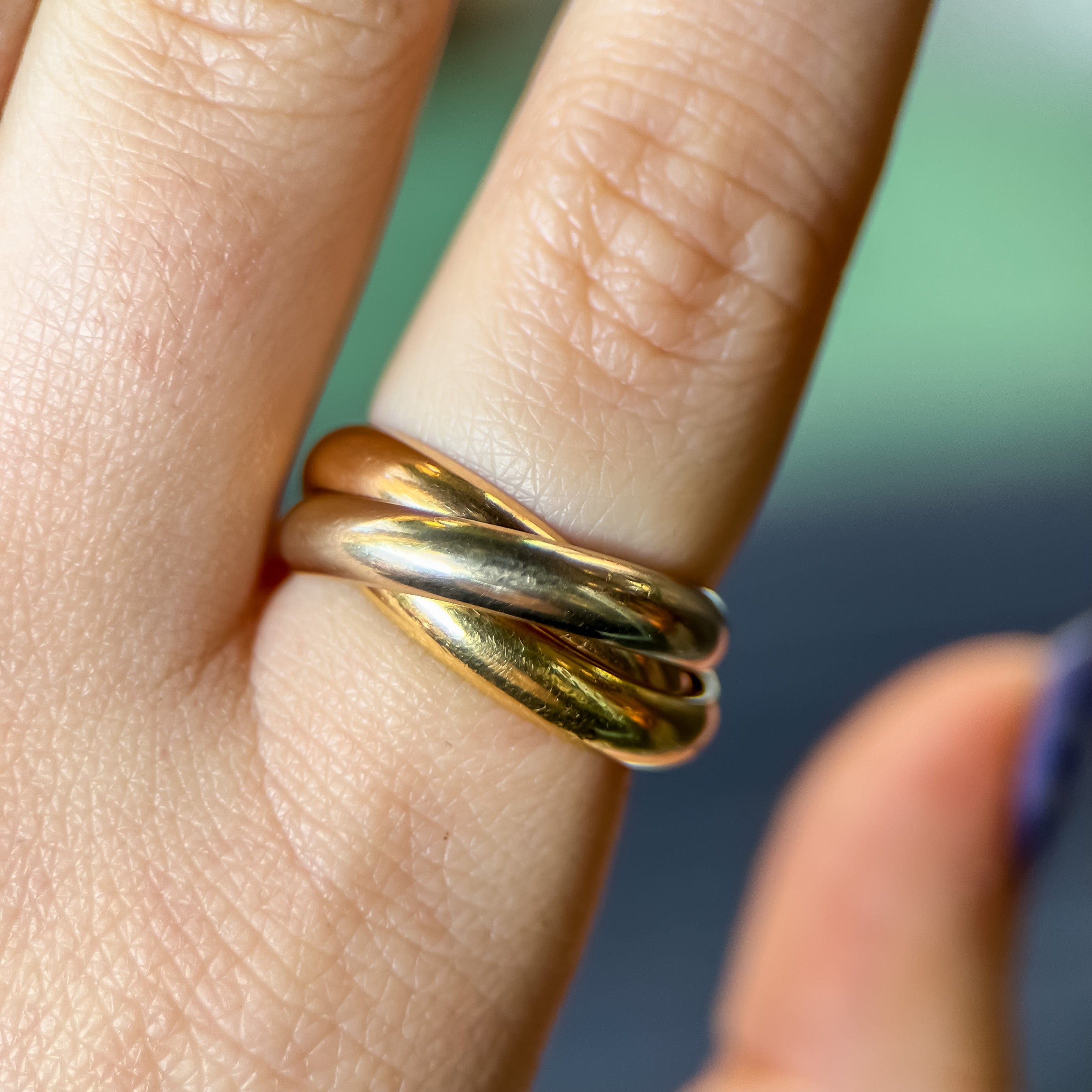 Vintage Cartier Trinity Rolling Ring
