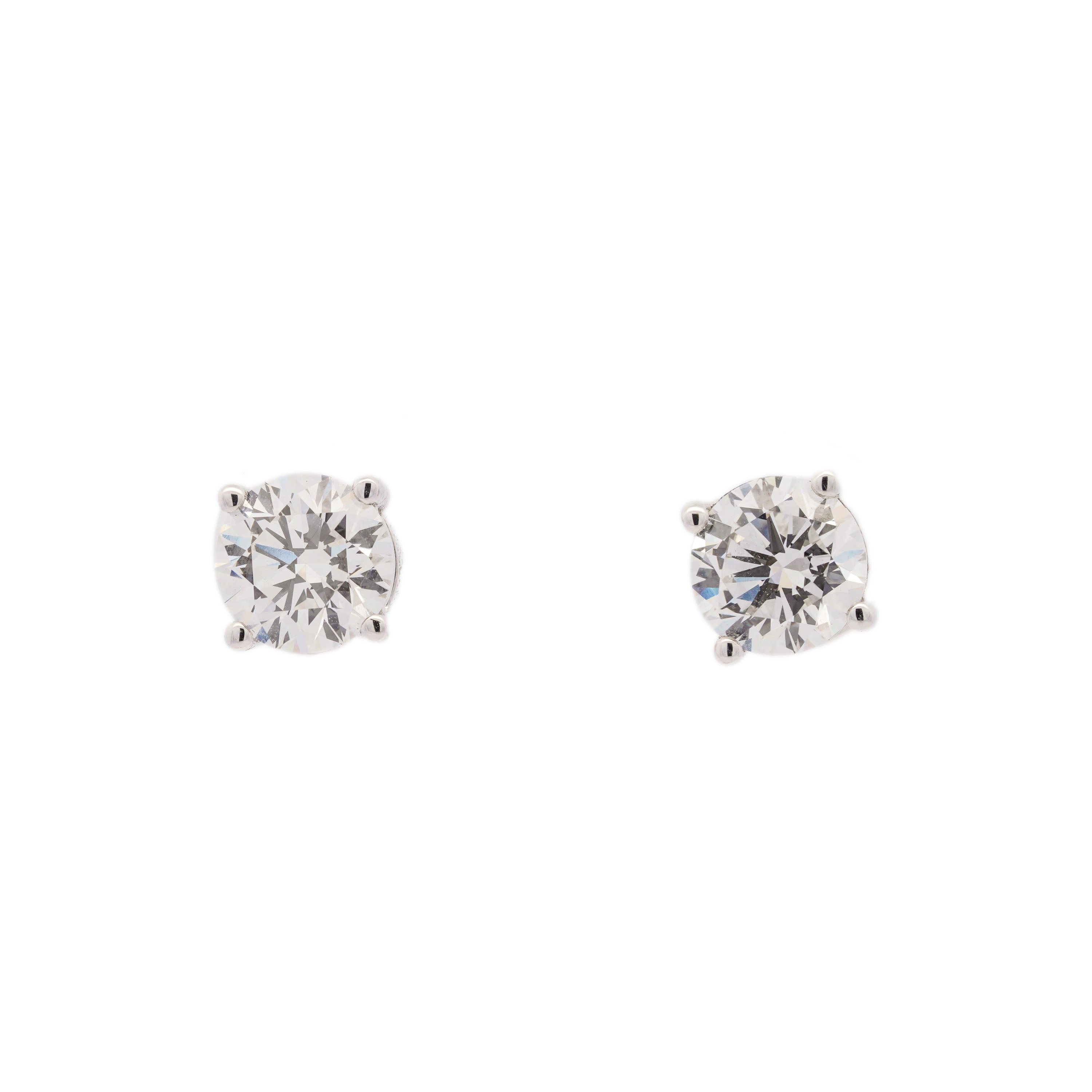 Round Lab Diamond Martini Studs