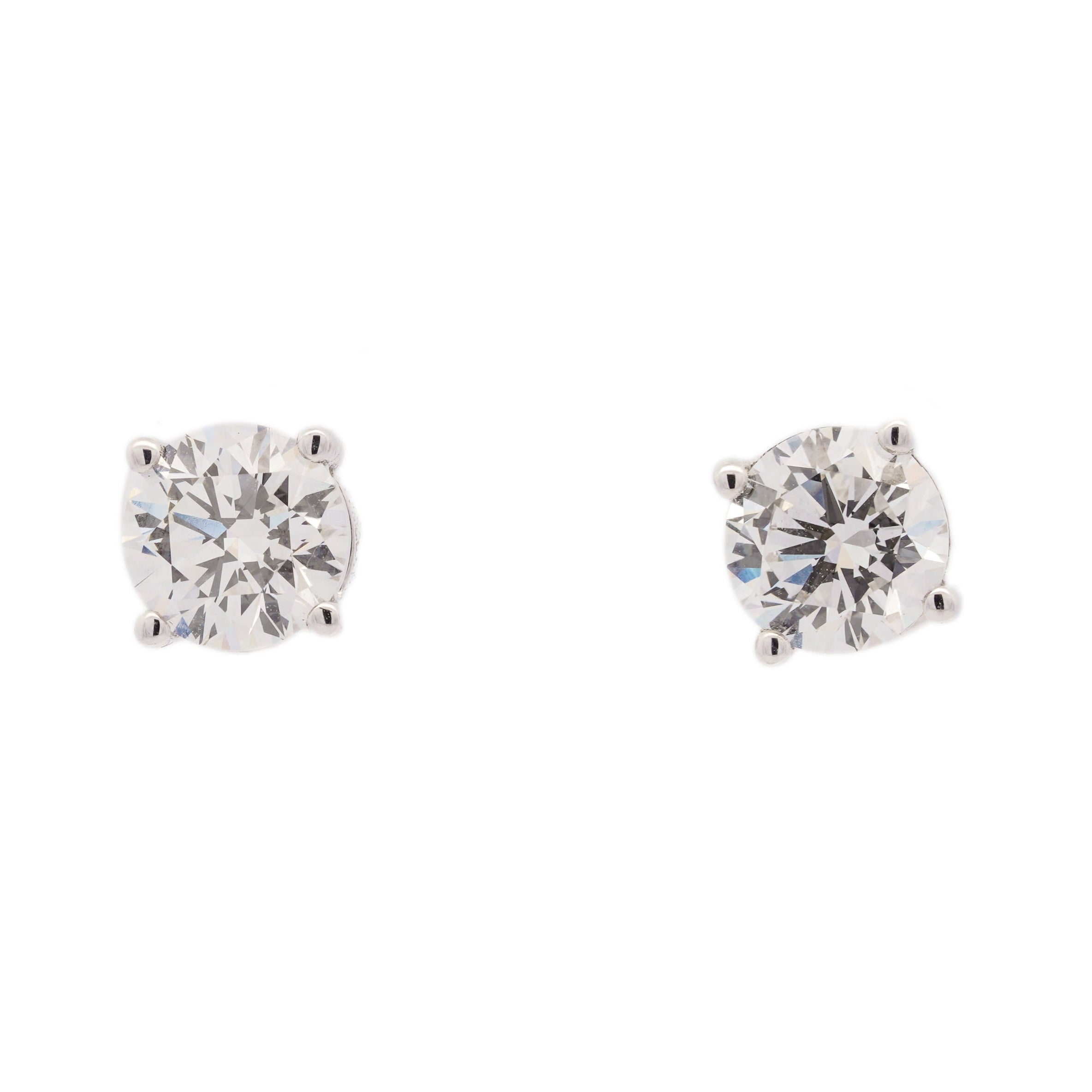 4-Prong Martini Round Lab Diamond Studs
