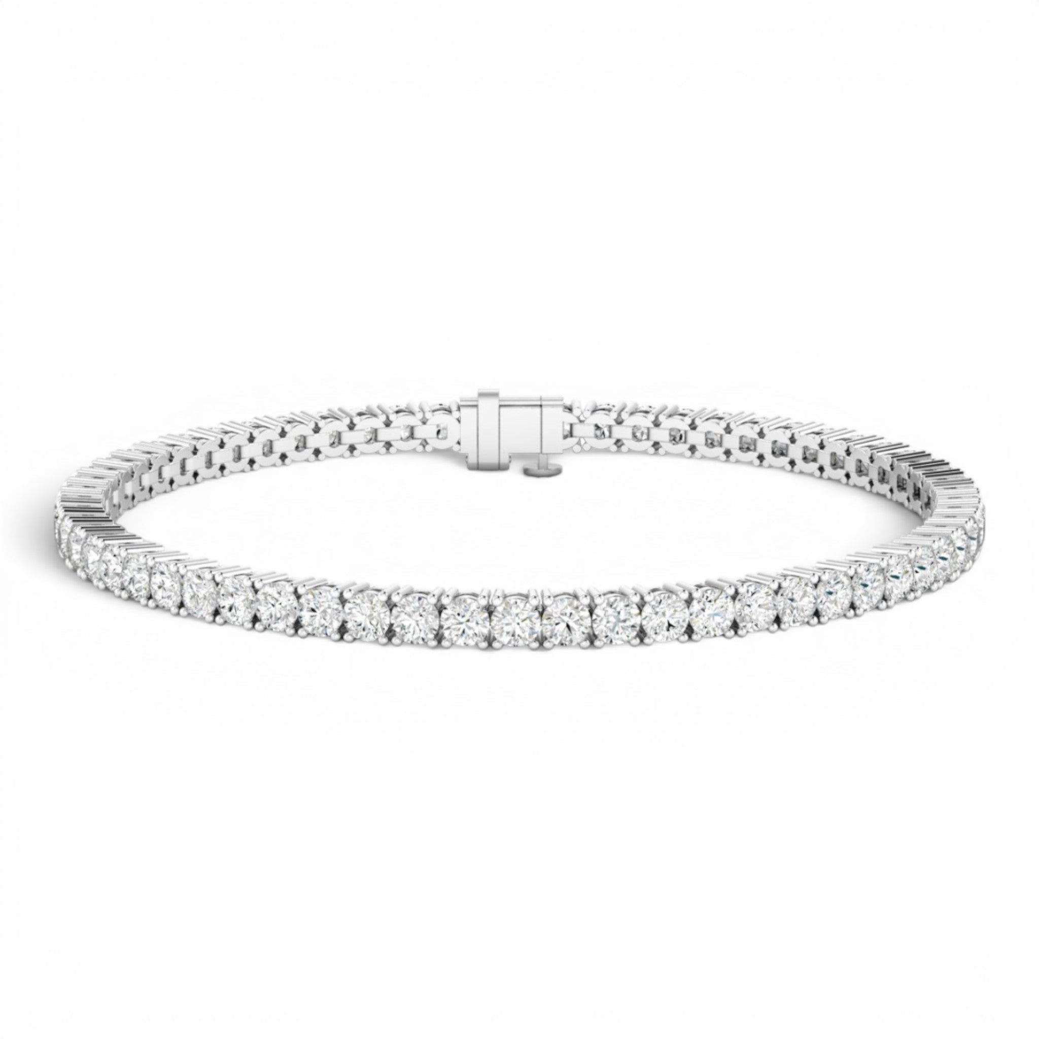 Classic Round Lab Diamond Tennis Bracelet