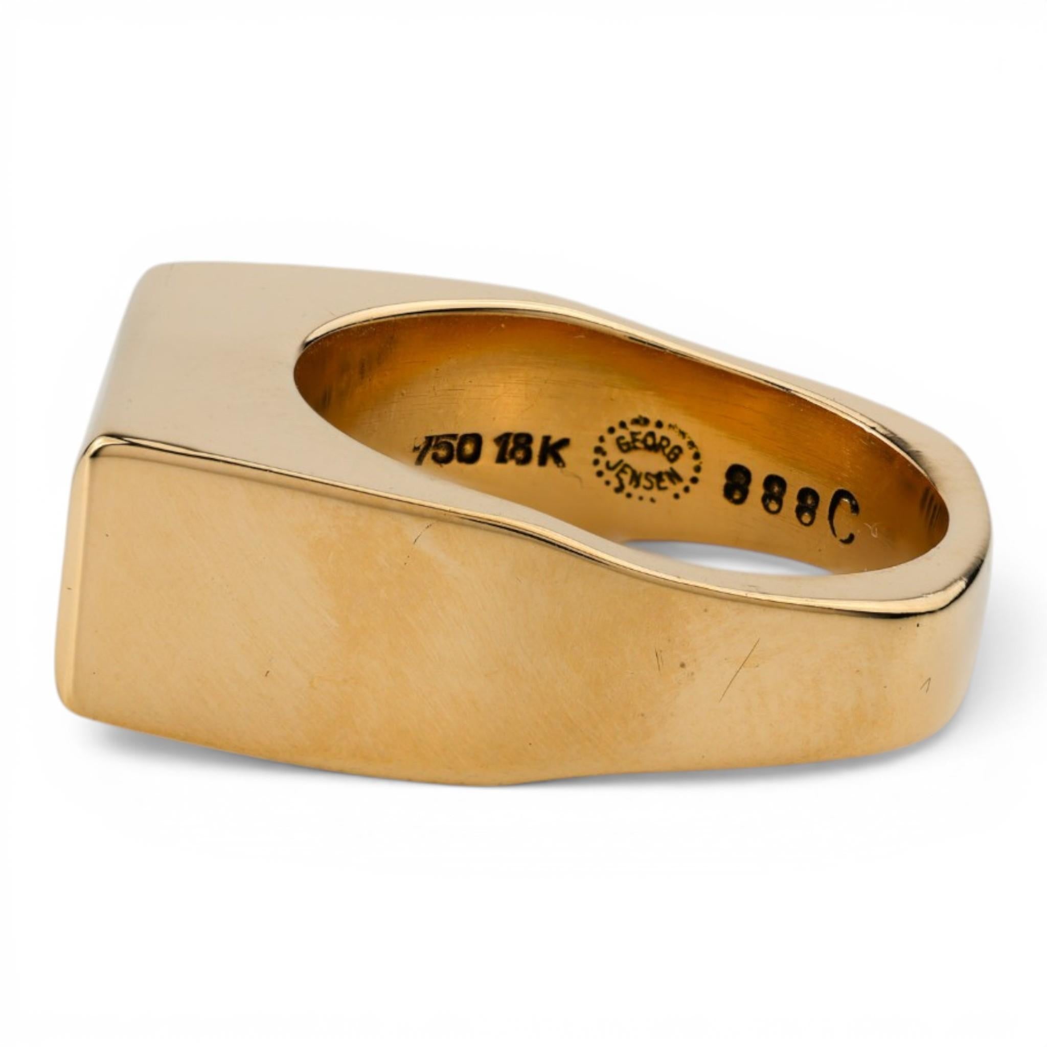 Georg Jensen 18K Geometric Ring