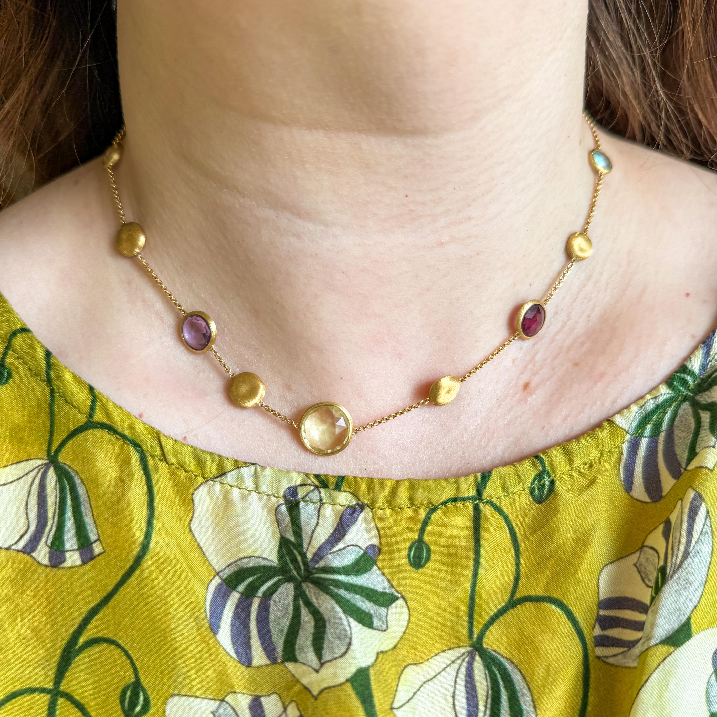 Marco Bicego 'Jaipur' Mixed Gemstone 18K Necklace