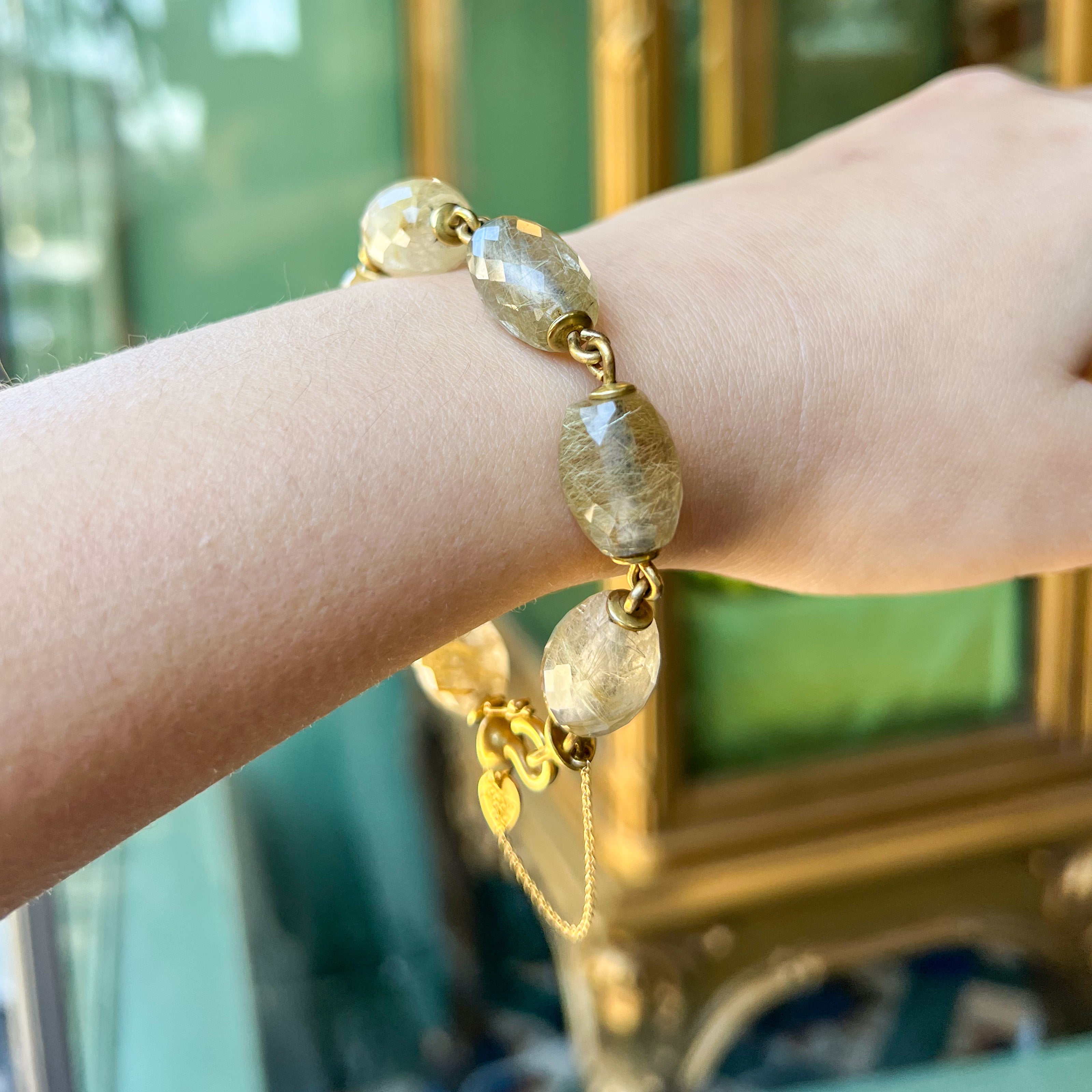 Me&Ro 18k Rutilated Quartz Bracelet