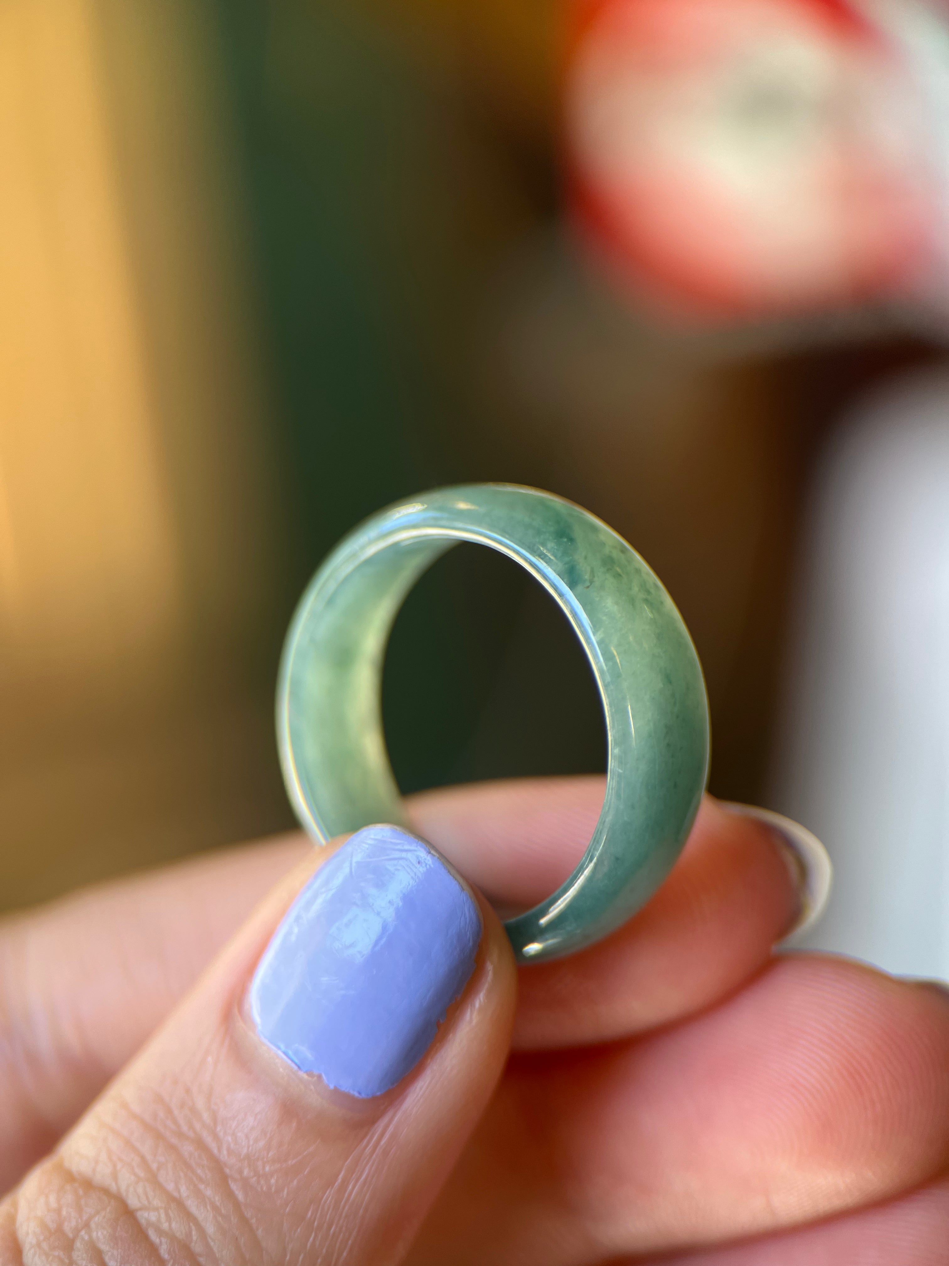 7.1 mm Jade Band Size 10.75