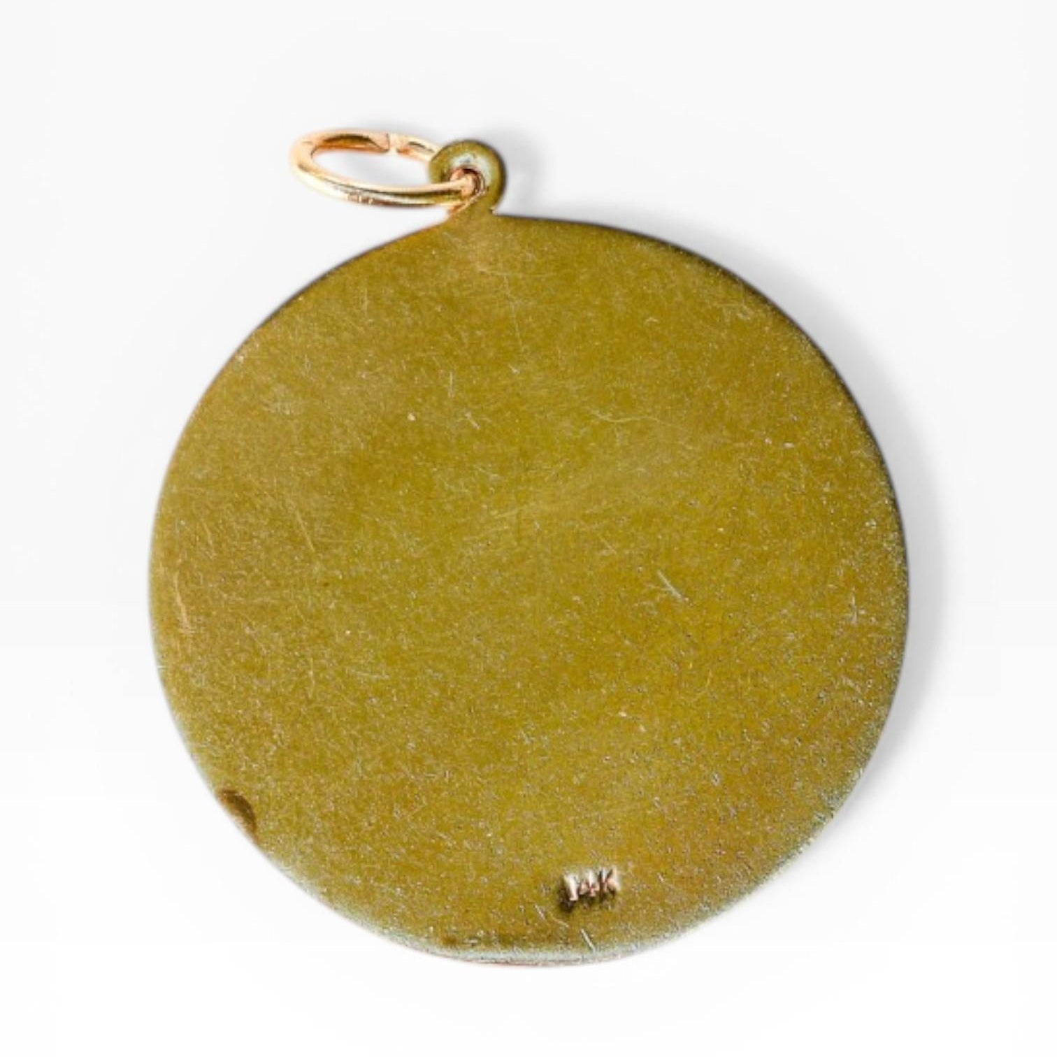 Mid-Century San Francisco 14K Gold Medallion Charm