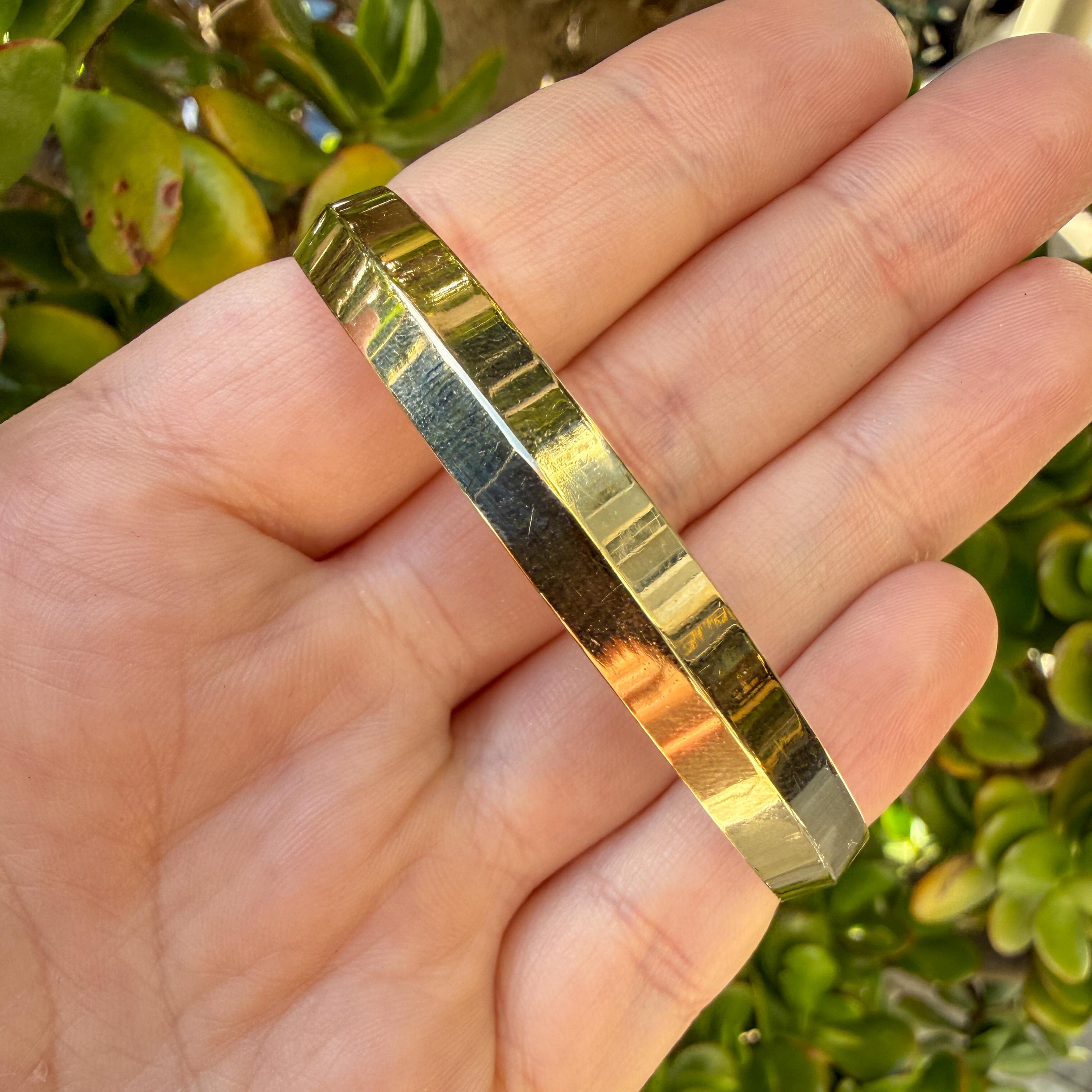Vintage Tiffany & Co. 14K Yellow Gold Knife Edge Bangle