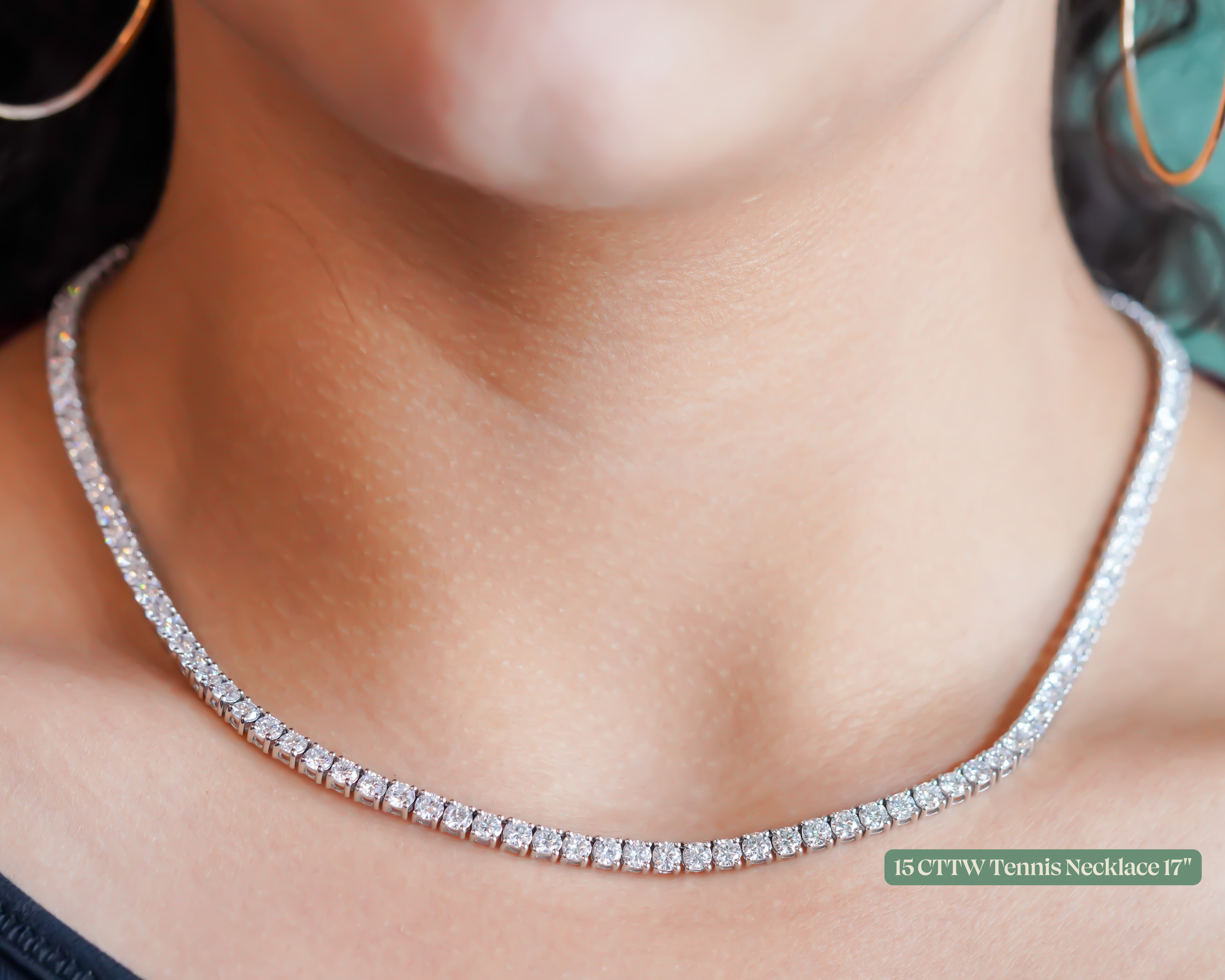 M & Co. Diamond Tennis Necklace