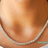 M & Co. Diamond Tennis Necklace