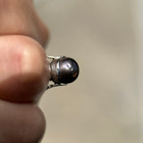 Edwardian Platinum Natural Gray Pearl (9.4x10mm GIA 2201249971) Size 7.5
