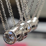 M & Co. Bezel & Prong Diamond Pendant Necklace