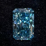 5.50ct radiant cut fancy vivid blue vs2 igi lab grown diamond