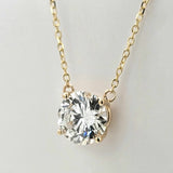 M & Co. Bezel & Prong Diamond Pendant Necklace