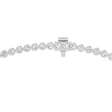 M & Co. Bezel LG Diamond Tennis Necklace