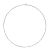 M & Co. Bezel LG Diamond Tennis Necklace