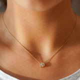 M & Co. Bezel & Prong Diamond Pendant Necklace