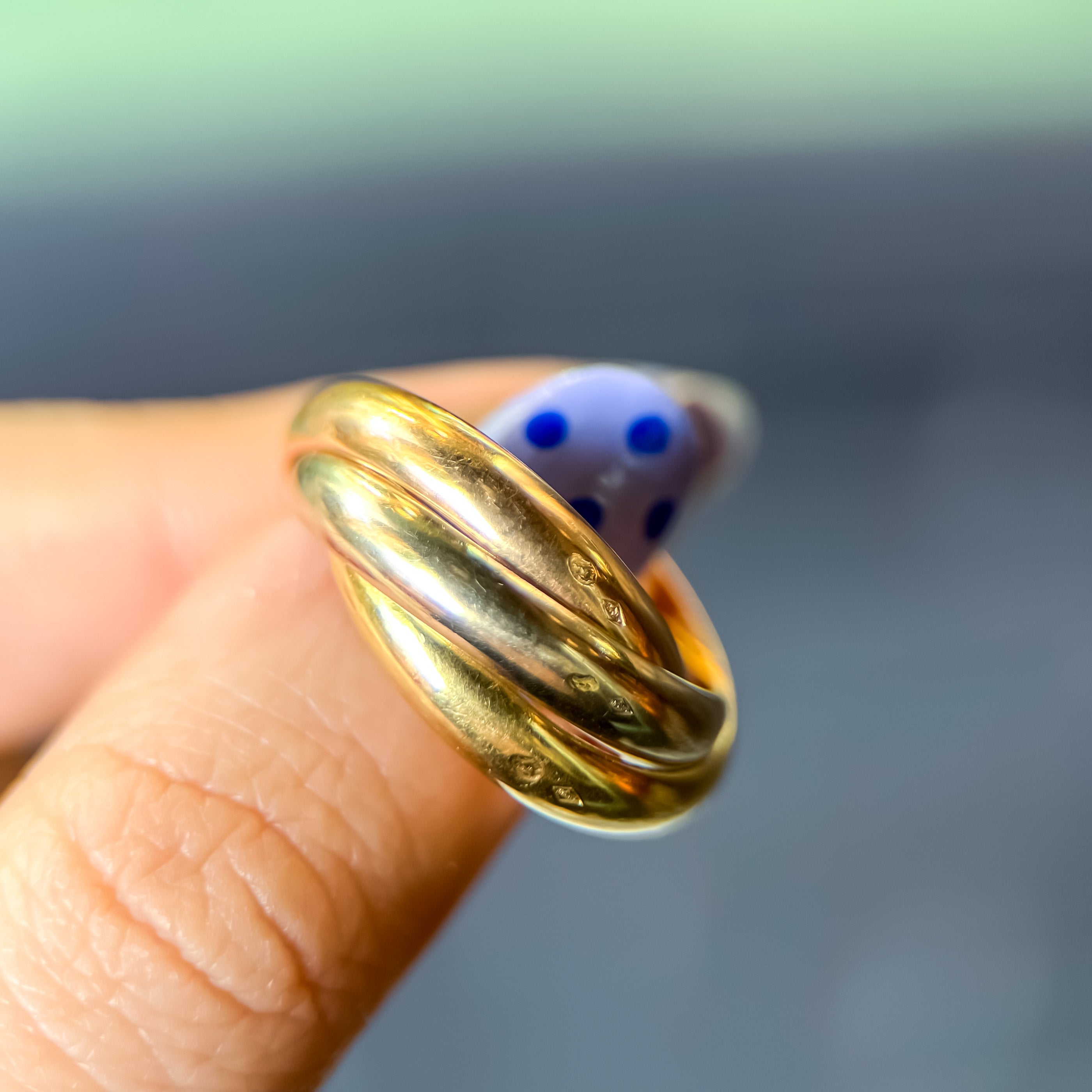 Vintage Cartier Trinity Rolling Ring