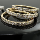 M & Co. 0.50 CTTW Half Eternity Diamond Ring