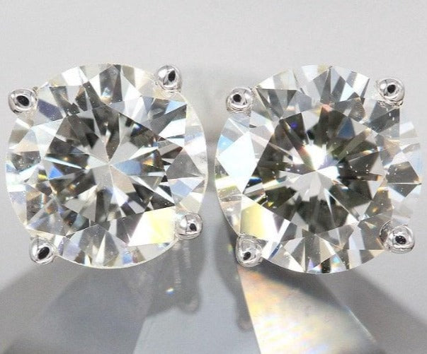 White Gold Lab Grown Diamond Stud Earrings