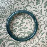 Green Blue Guatemalan Honey Jade Bangle 63mm