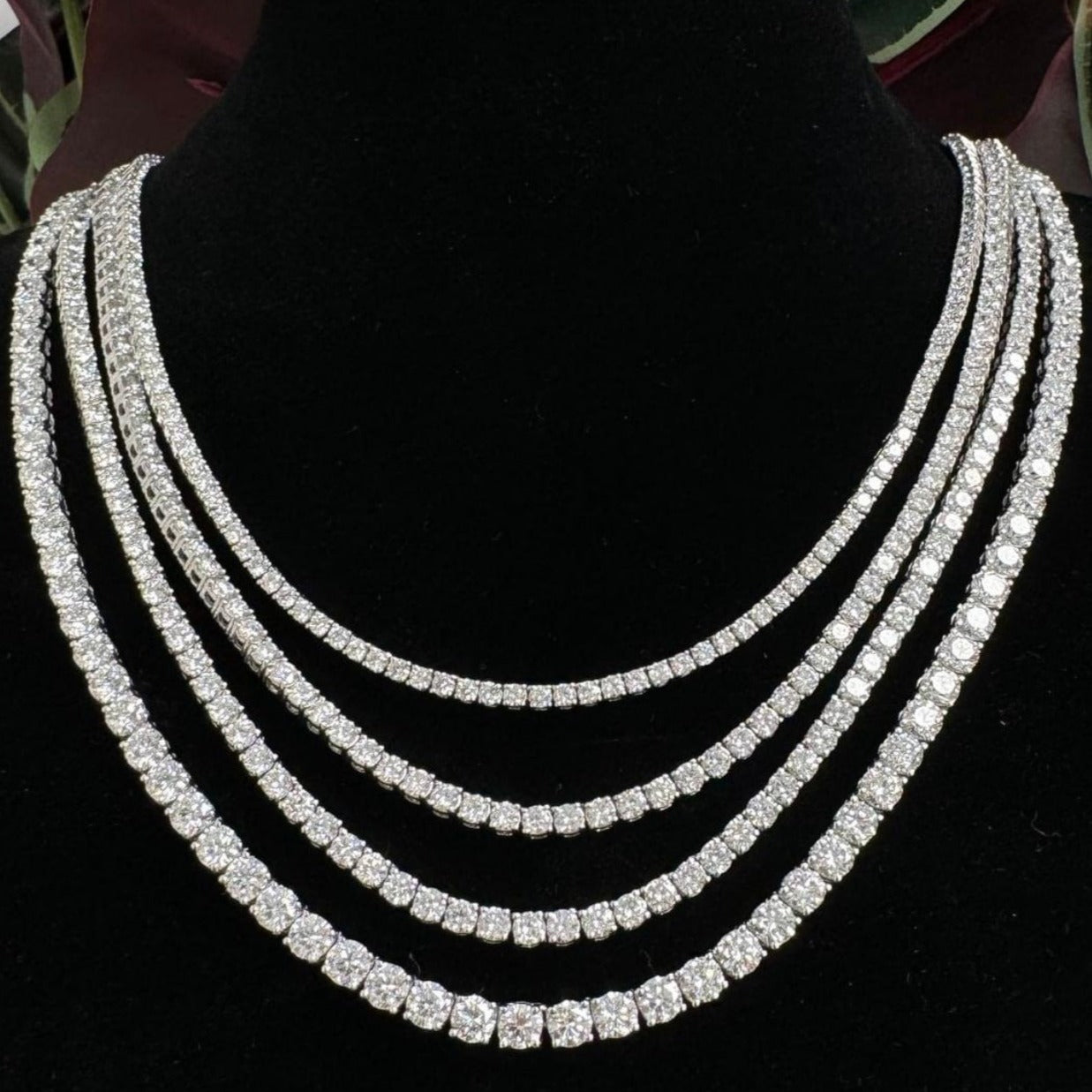M & Co. Diamond Tennis Necklace