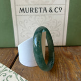 ICY Green Blue Guatemalan Honey Jade Bangle 60mm