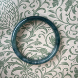 Green Blue Guatemalan Honey Jade Bangle 63mm