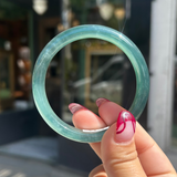 ICY Green Blue Guatemalan Honey Jade Bangle 53.5mm