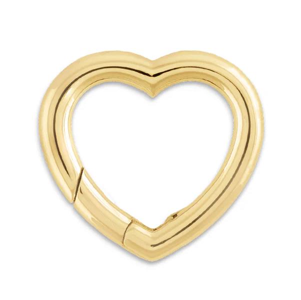 14K Heart-Shaped Invisible Clasp