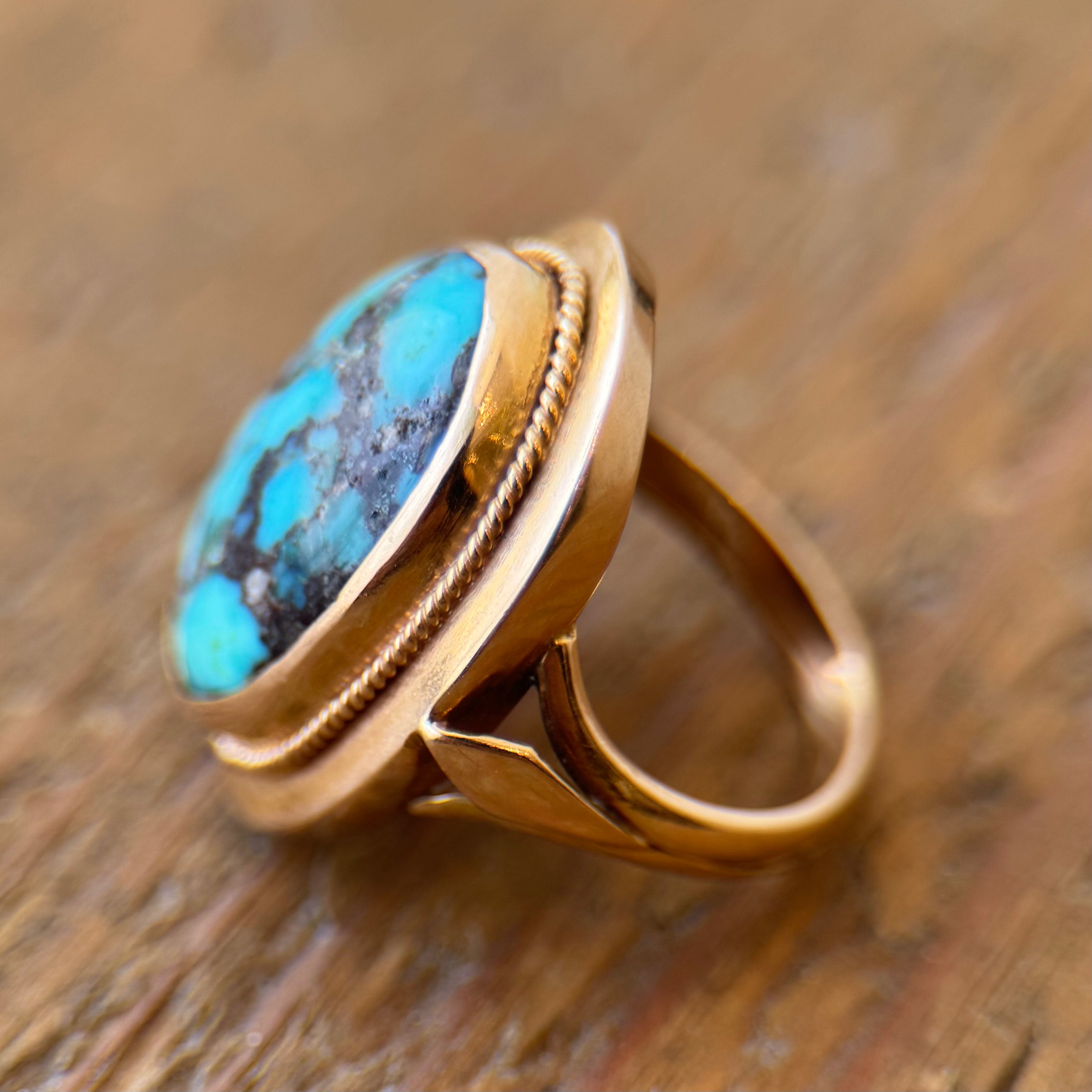 Turquoise Ring 18k gold