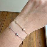 M & Co. Diamond Heart Station Bracelet