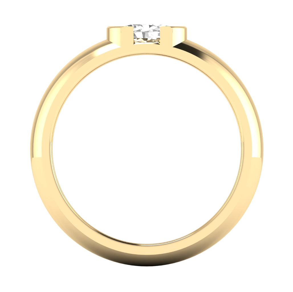 M & Co. East West Wide Oval Diamond Ring