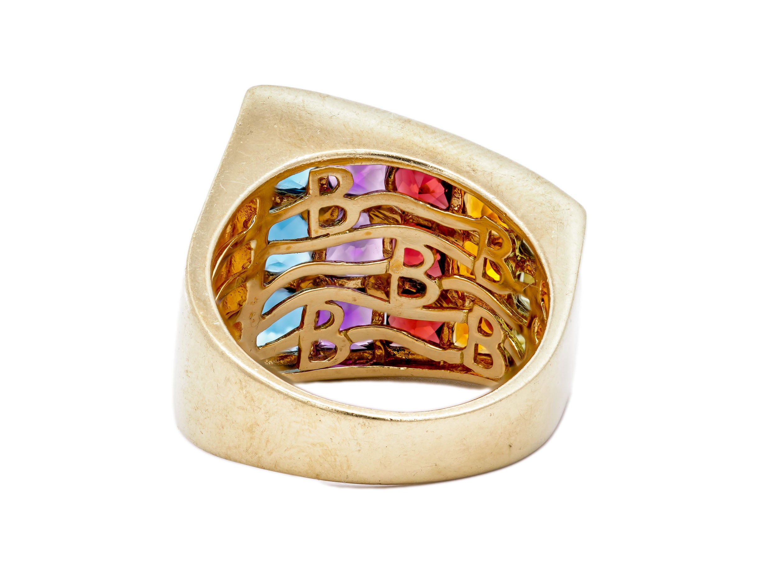 Bellarri Tapered Rainbow Gemstone Ring