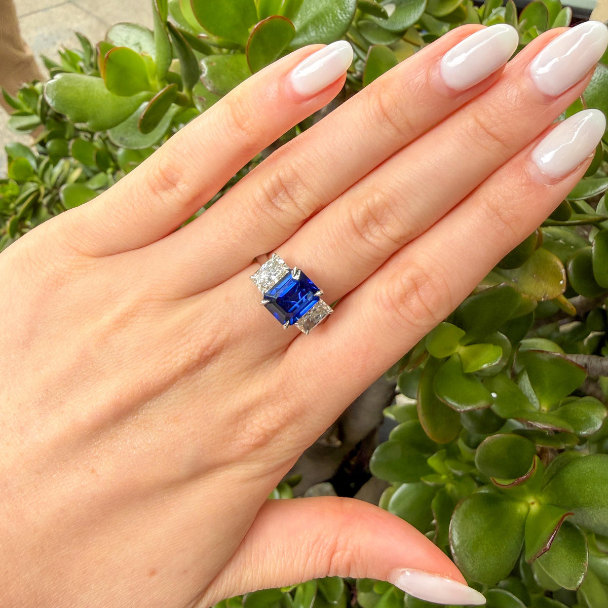 14k Sapphire and Diamond Ring