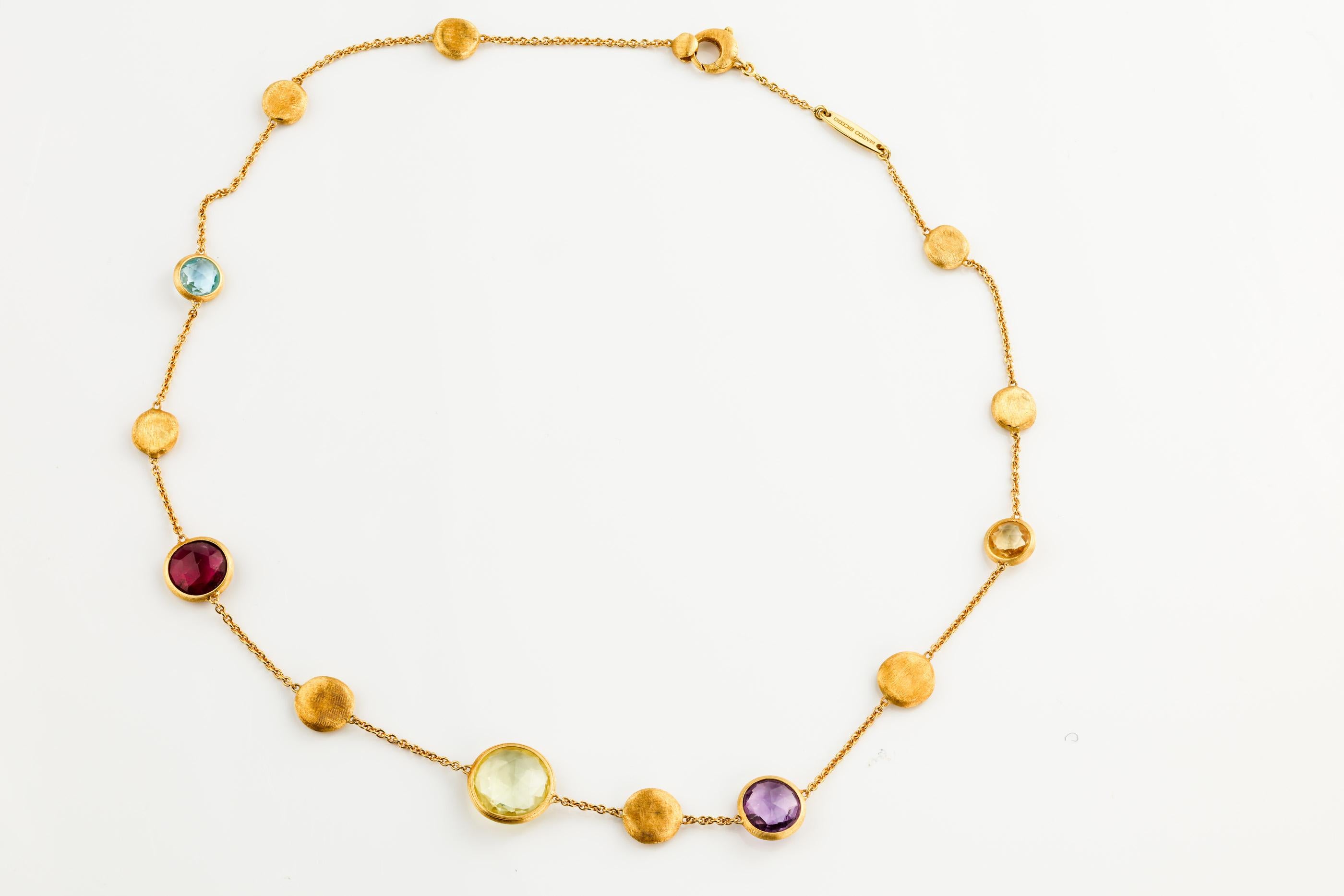 Marco Bicego 'Jaipur' Mixed Gemstone 18K Necklace