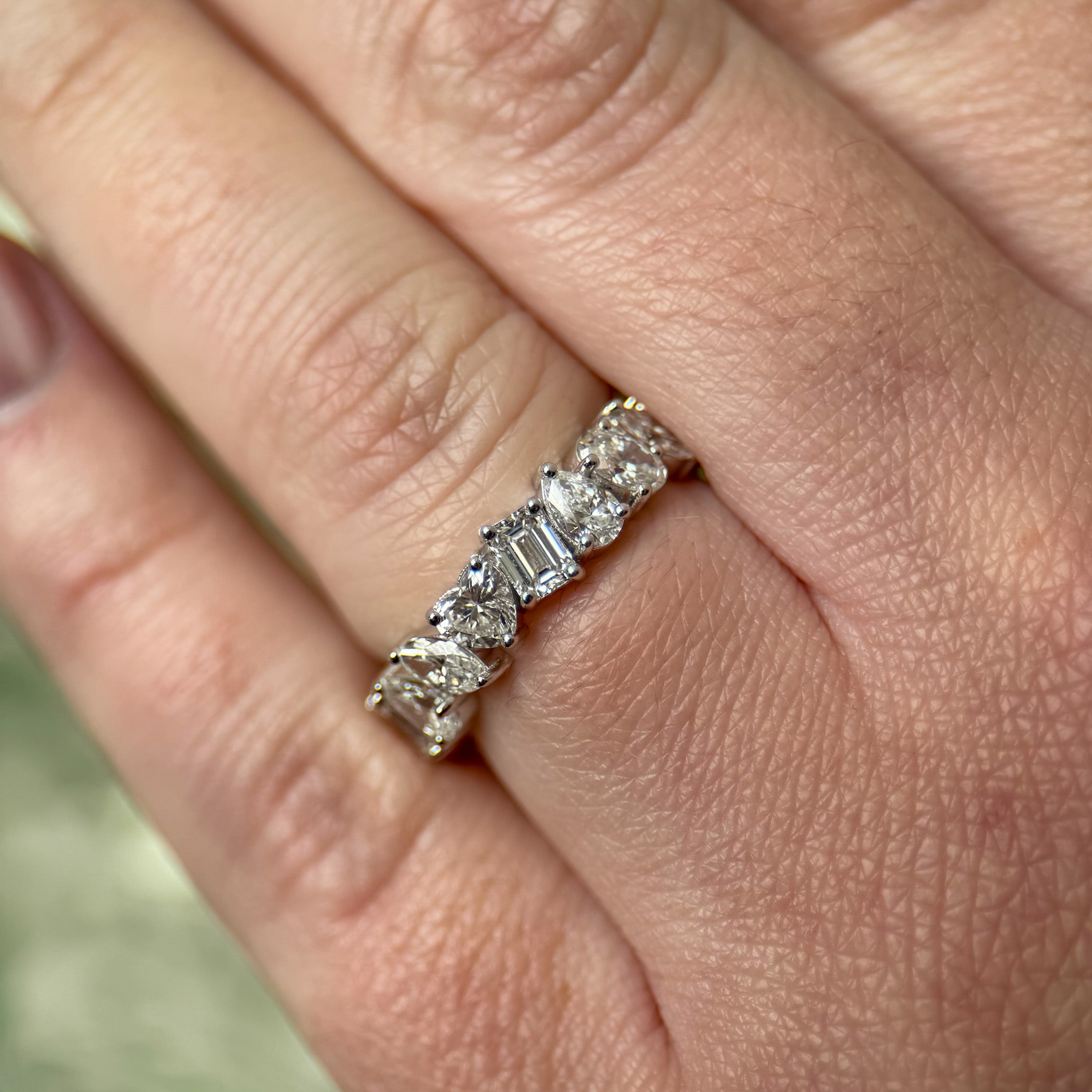 M & Co. Multi-Shape Lab Diamond Band Ring