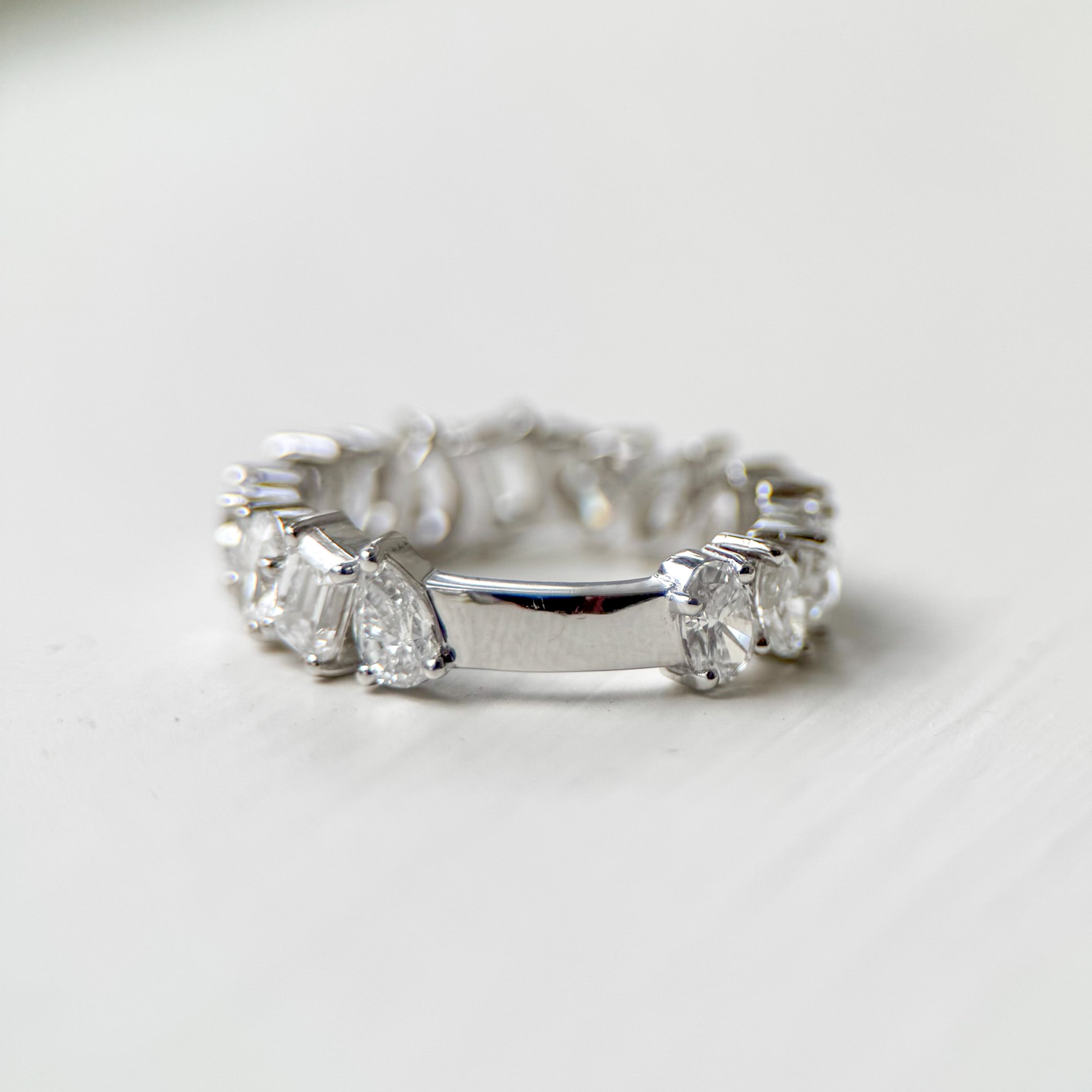 M & Co. Multi-Shape Lab Diamond Band Ring