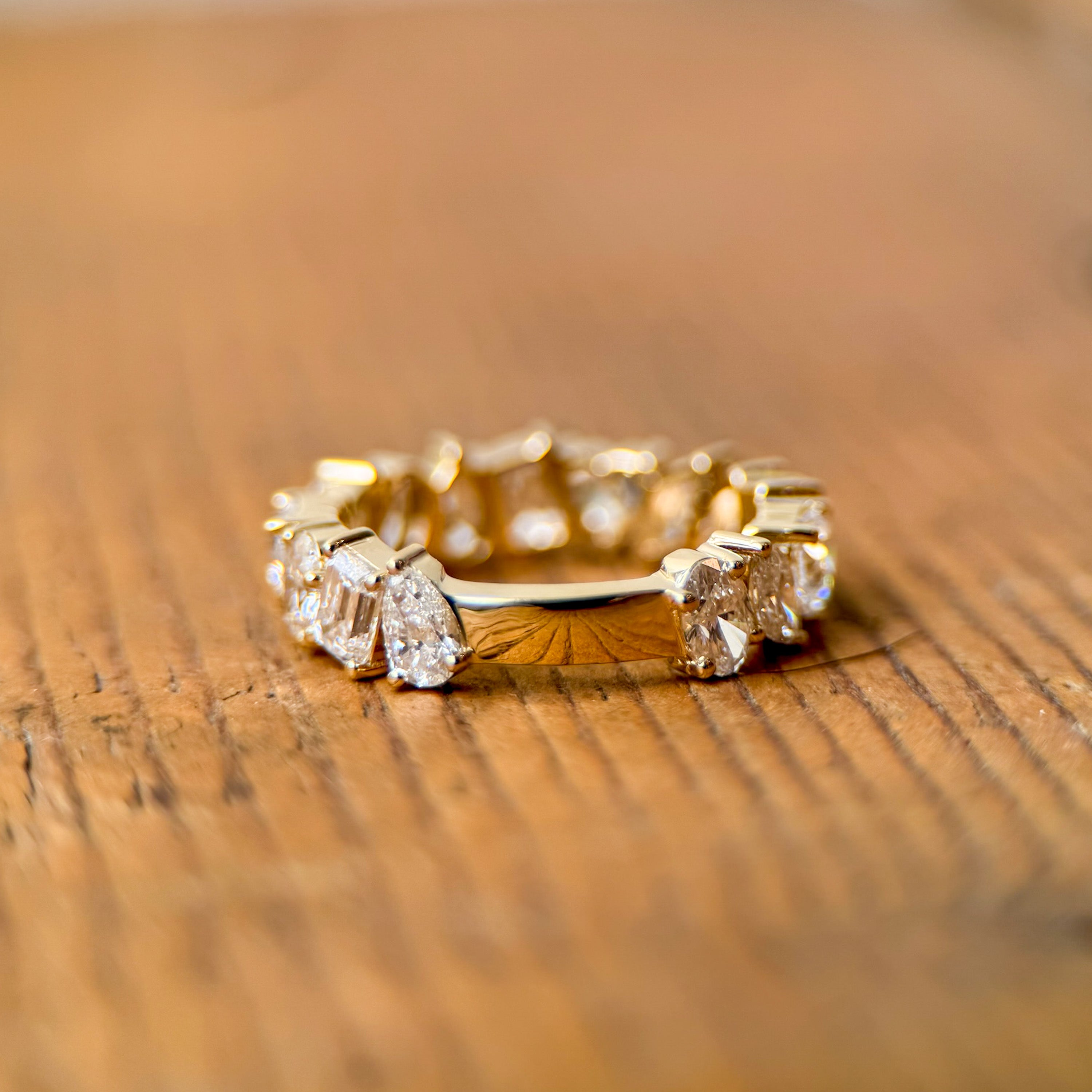 M & Co. Multi-Shape Lab Diamond Band Ring